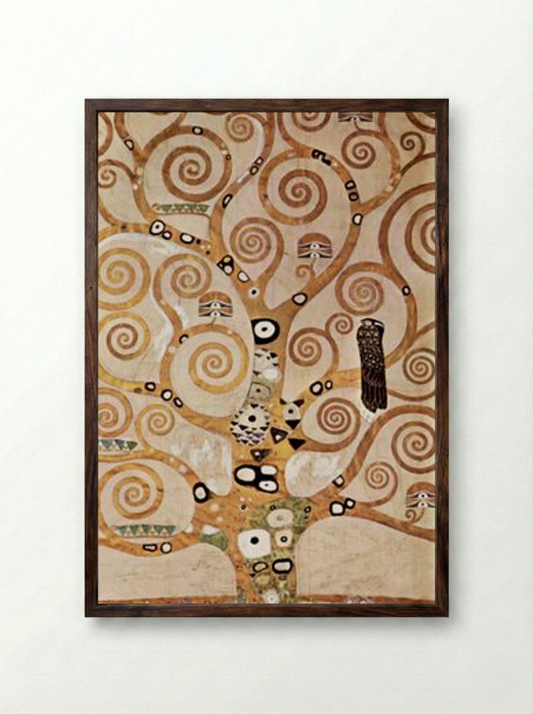 The Tree of Life - Gustav Klimt - Framed Print Dark Wood