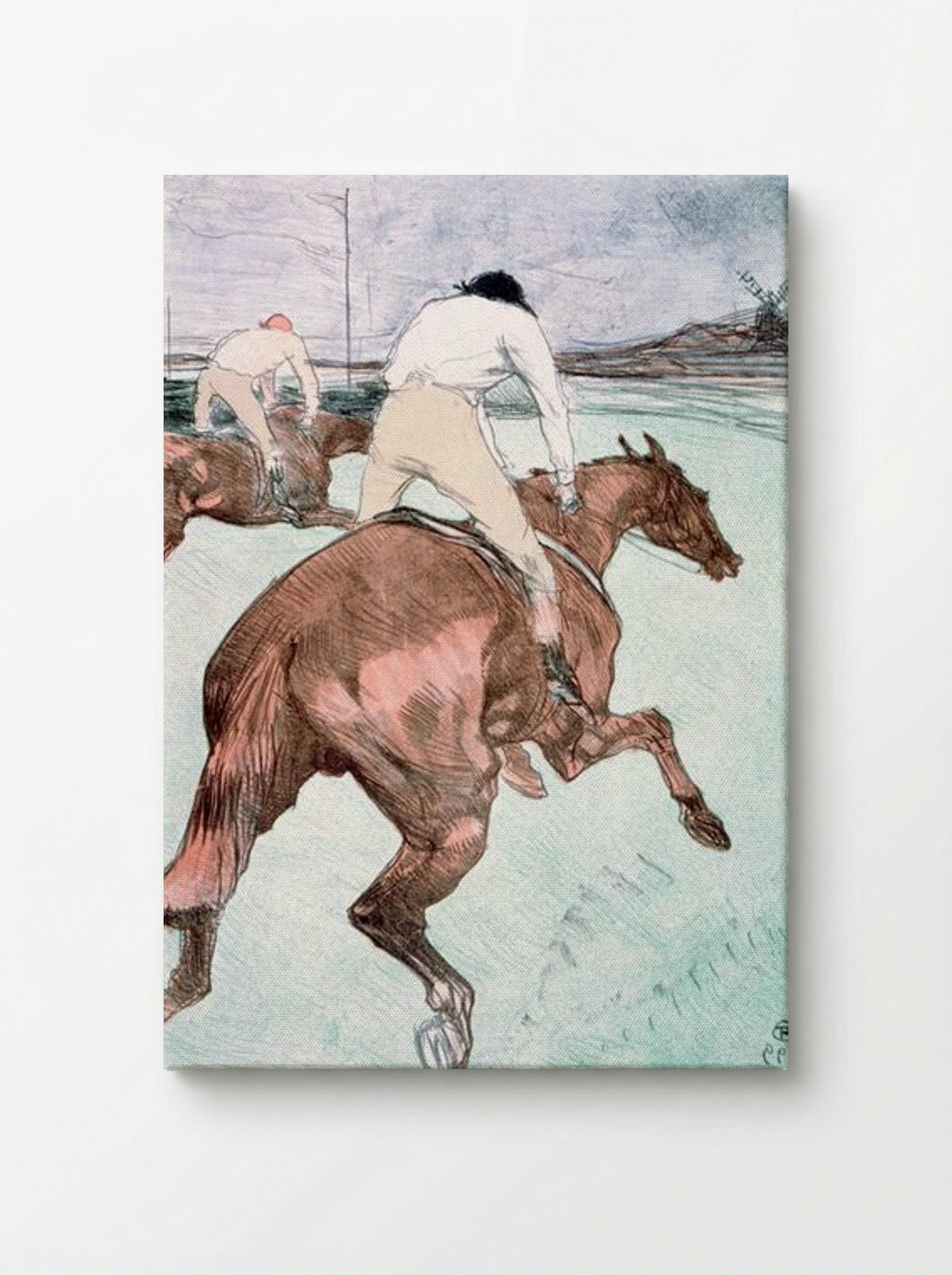 The Jockey - Henri de Toulouse-Lautrec - Canvas