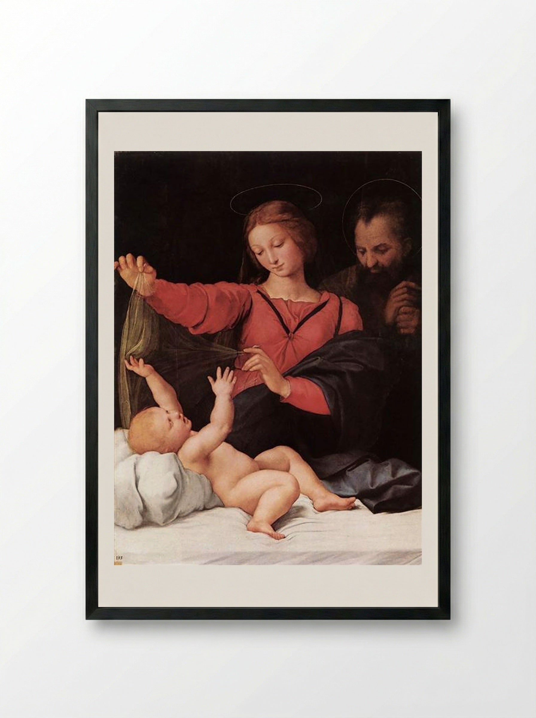 The Madonna of Loreto - Raphael - Framed Print Black