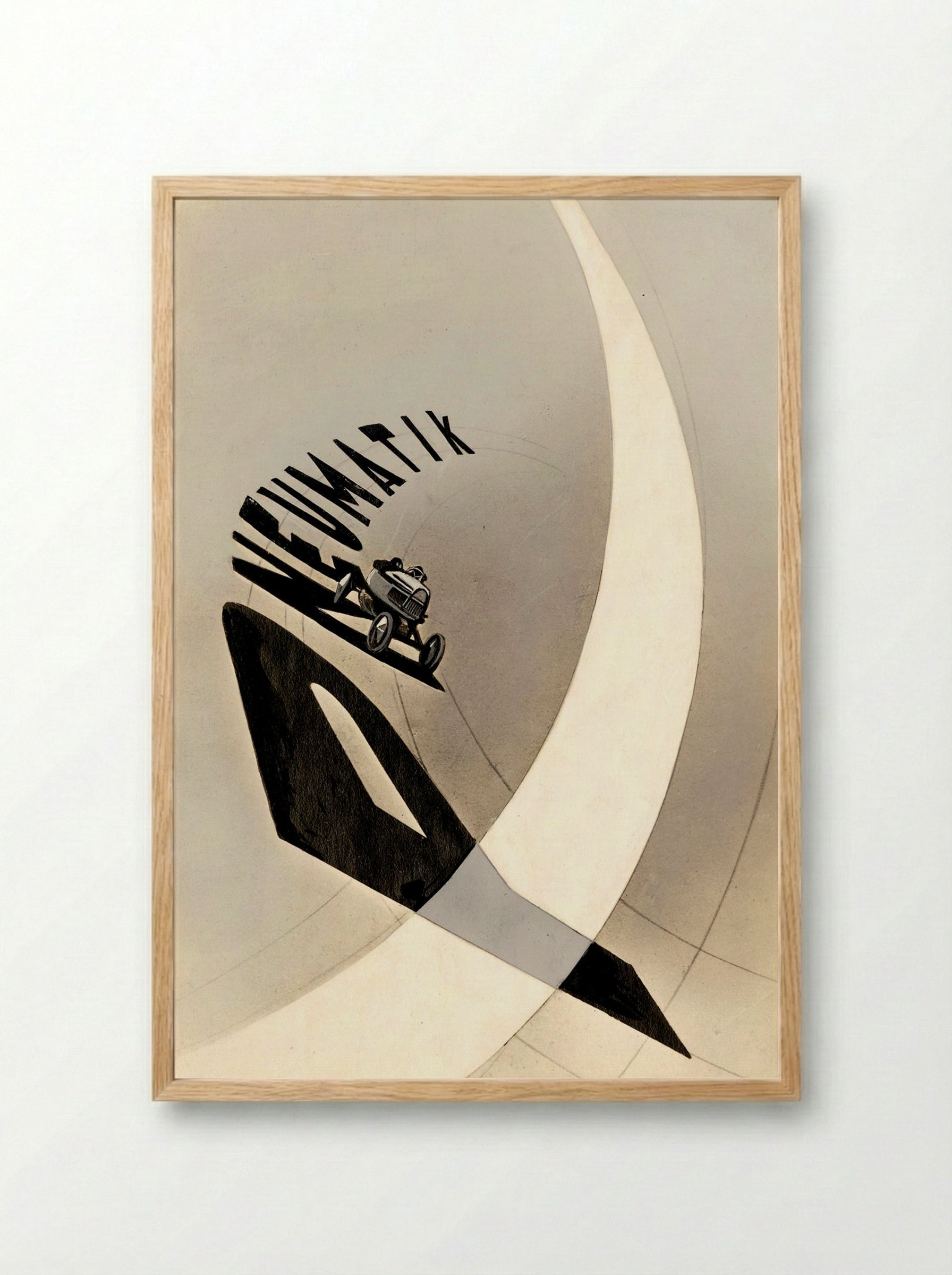 Pneumatik - László Moholy-Nagy - Framed Print Wood