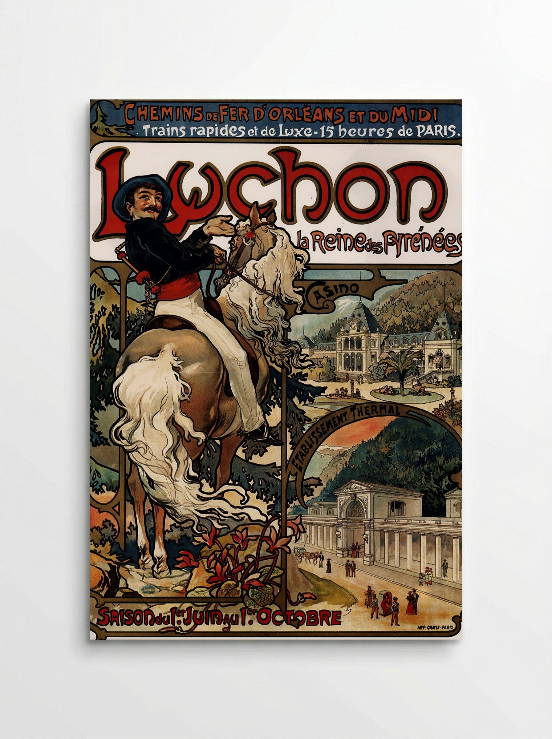 Luchon (Travel Poster) - Fine Art Print - Poster