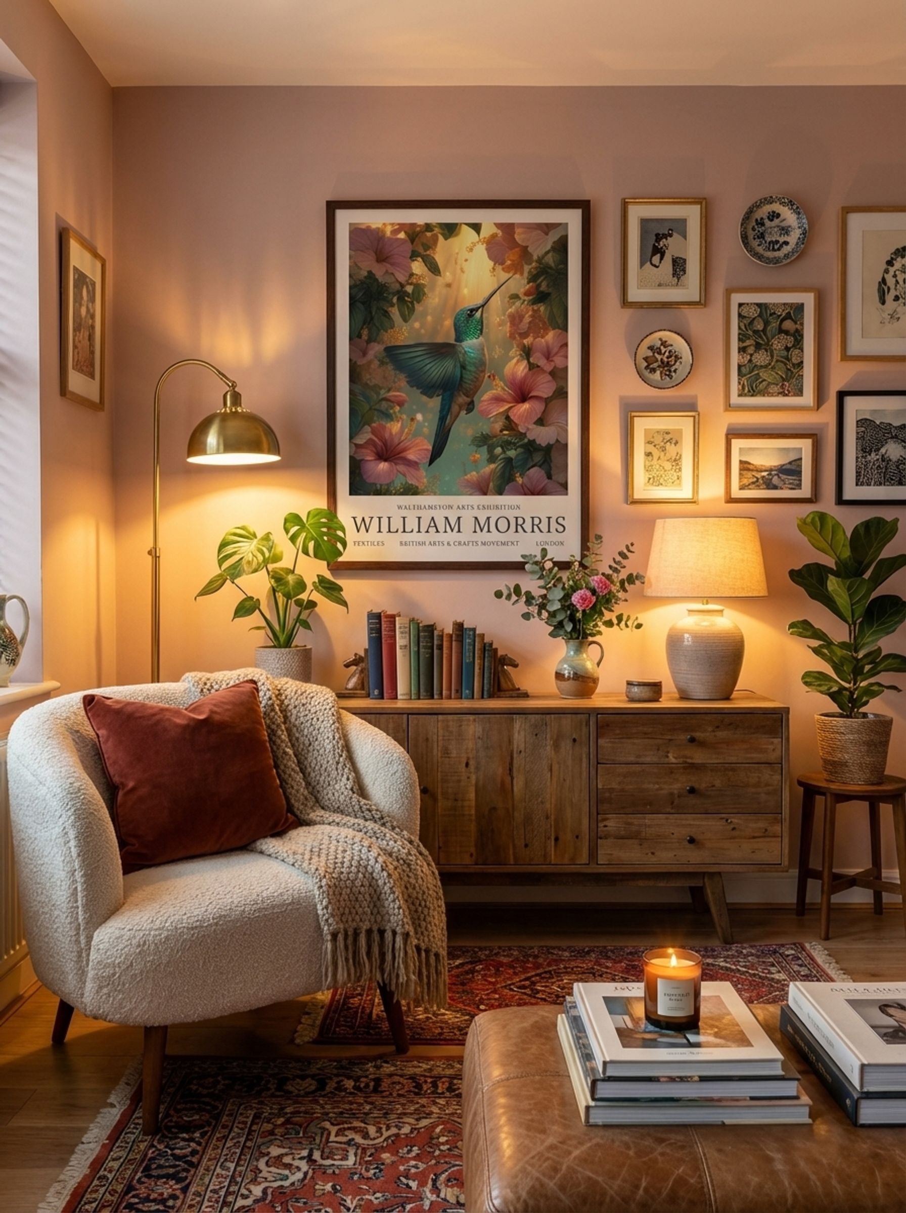 Hummingbird Halo - William Morris - Lifestyle