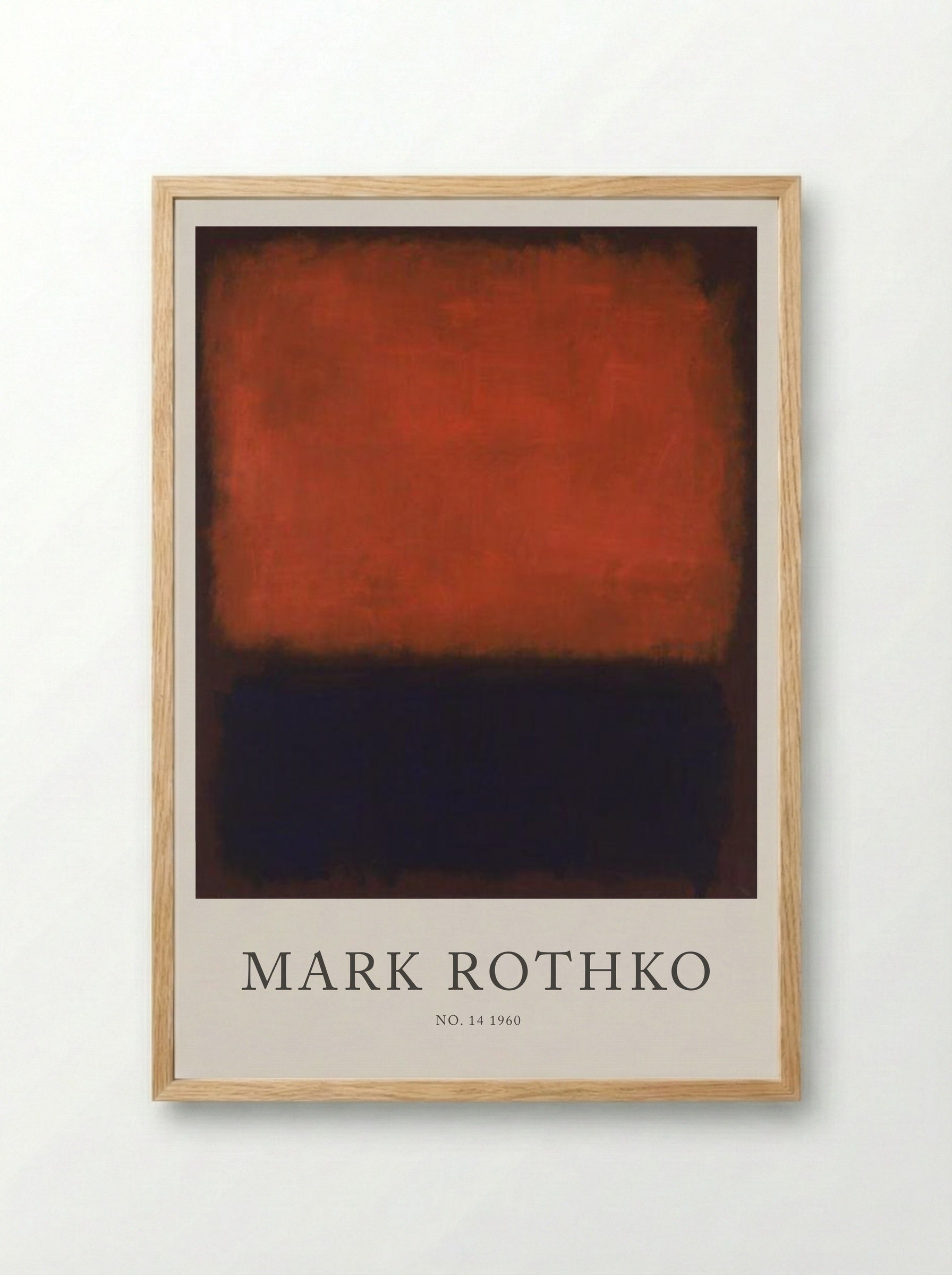 No. 14, 1960 - Mark Rothko - Framed Print Wood