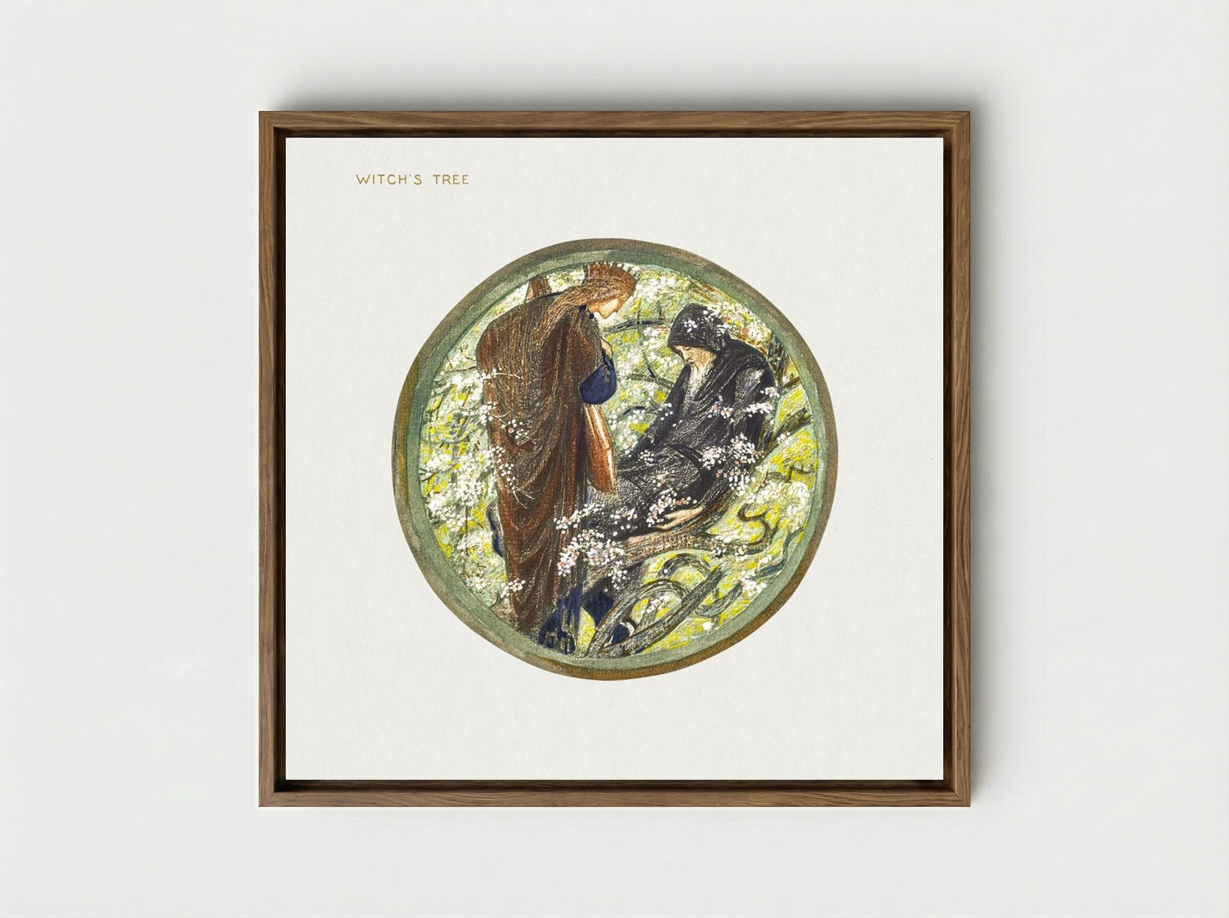 Witch's Tree - Edward Burne-Jones - Framed Canvas Wood