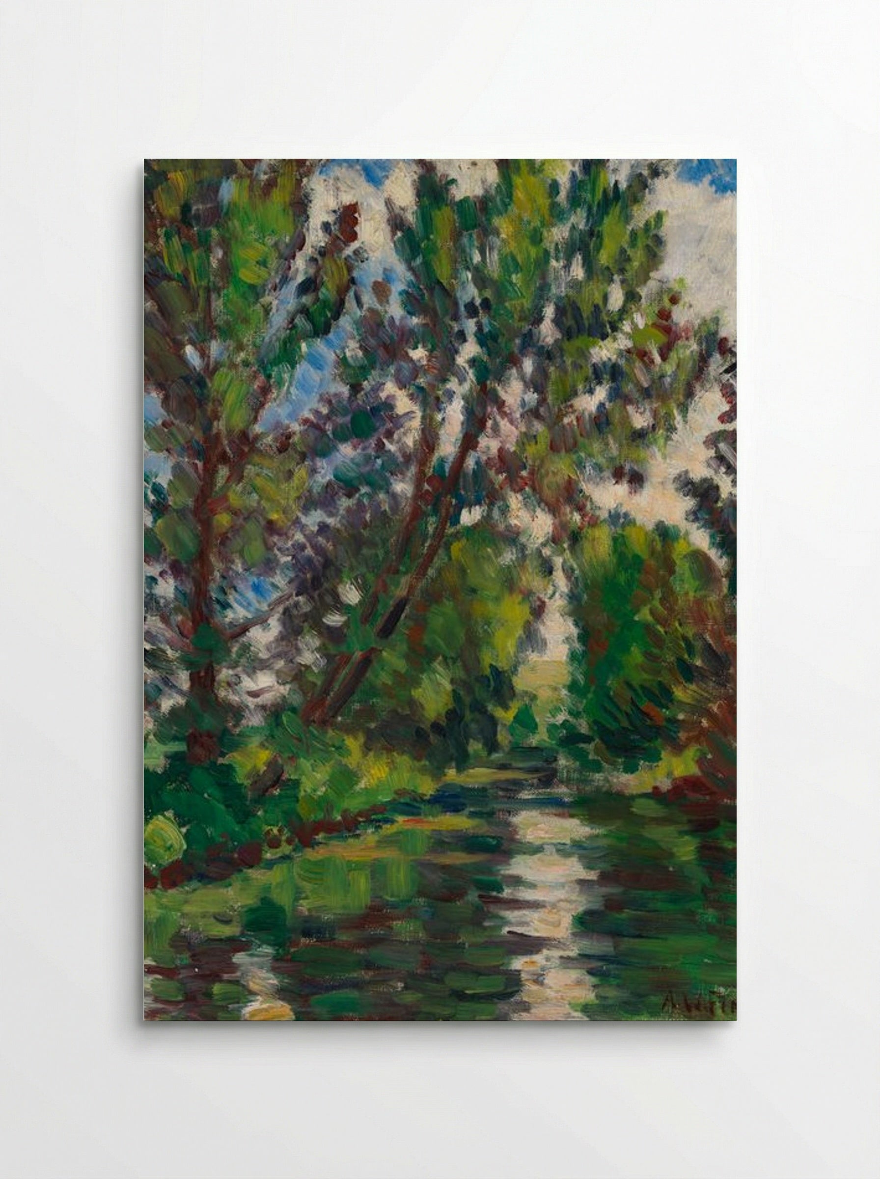 River Landscape - Alfred William Finch - Poster