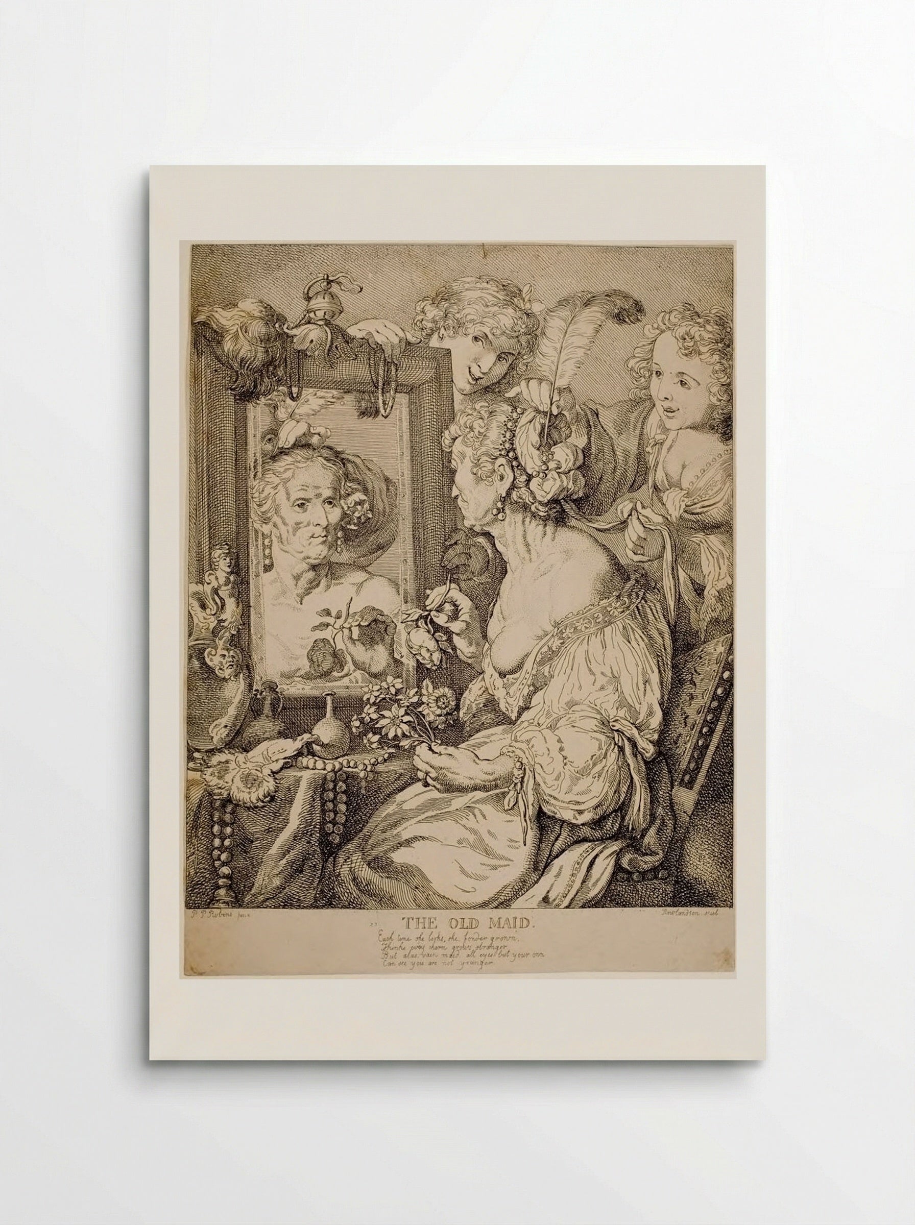 The Old Maid - Thomas Rowlandson - Poster