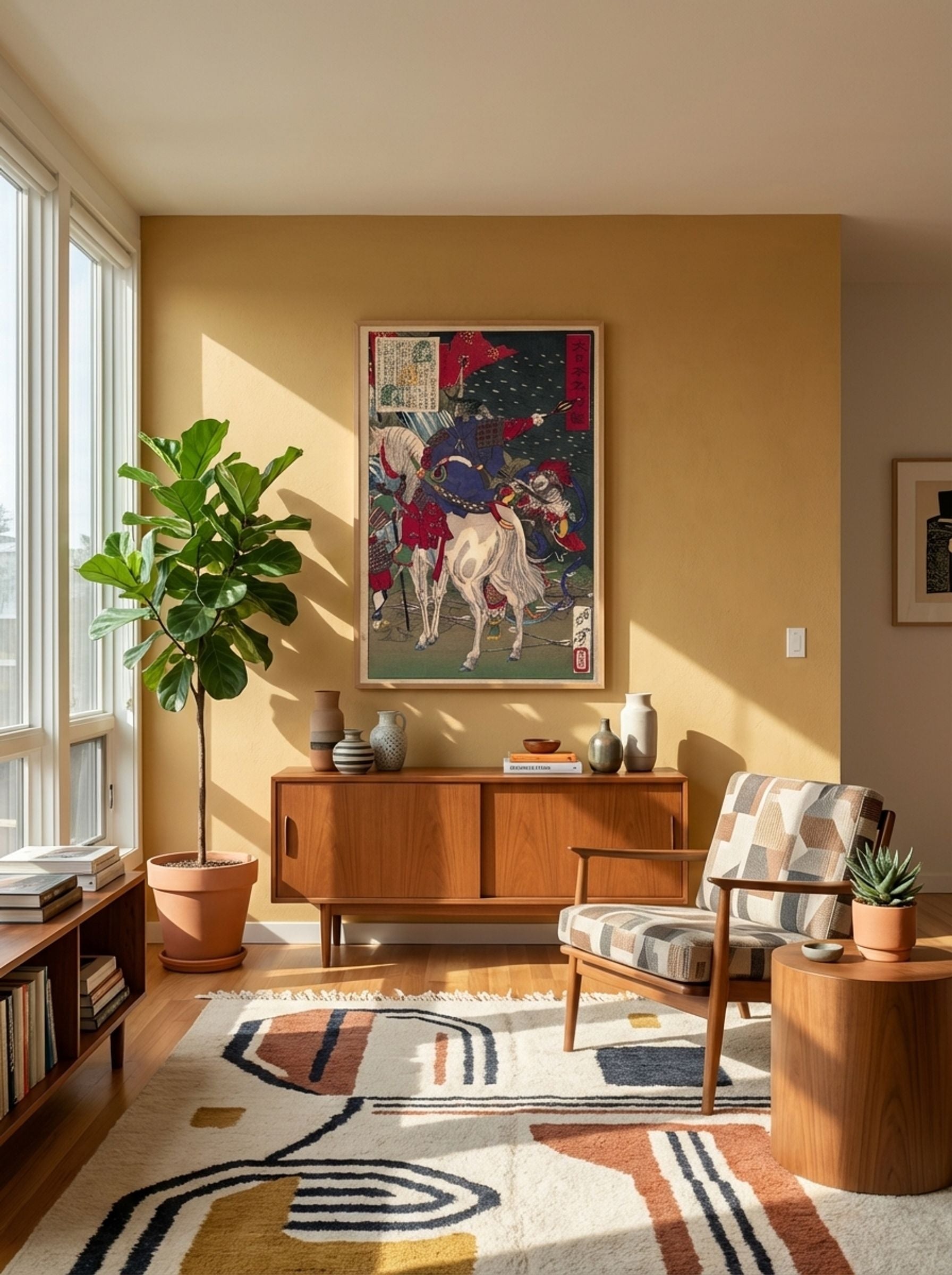 A Print Depicting Sakanoue no Tamuraro, Commanding in the Middle of Battle - Tsukioka Yoshitoshi - Lifestyle