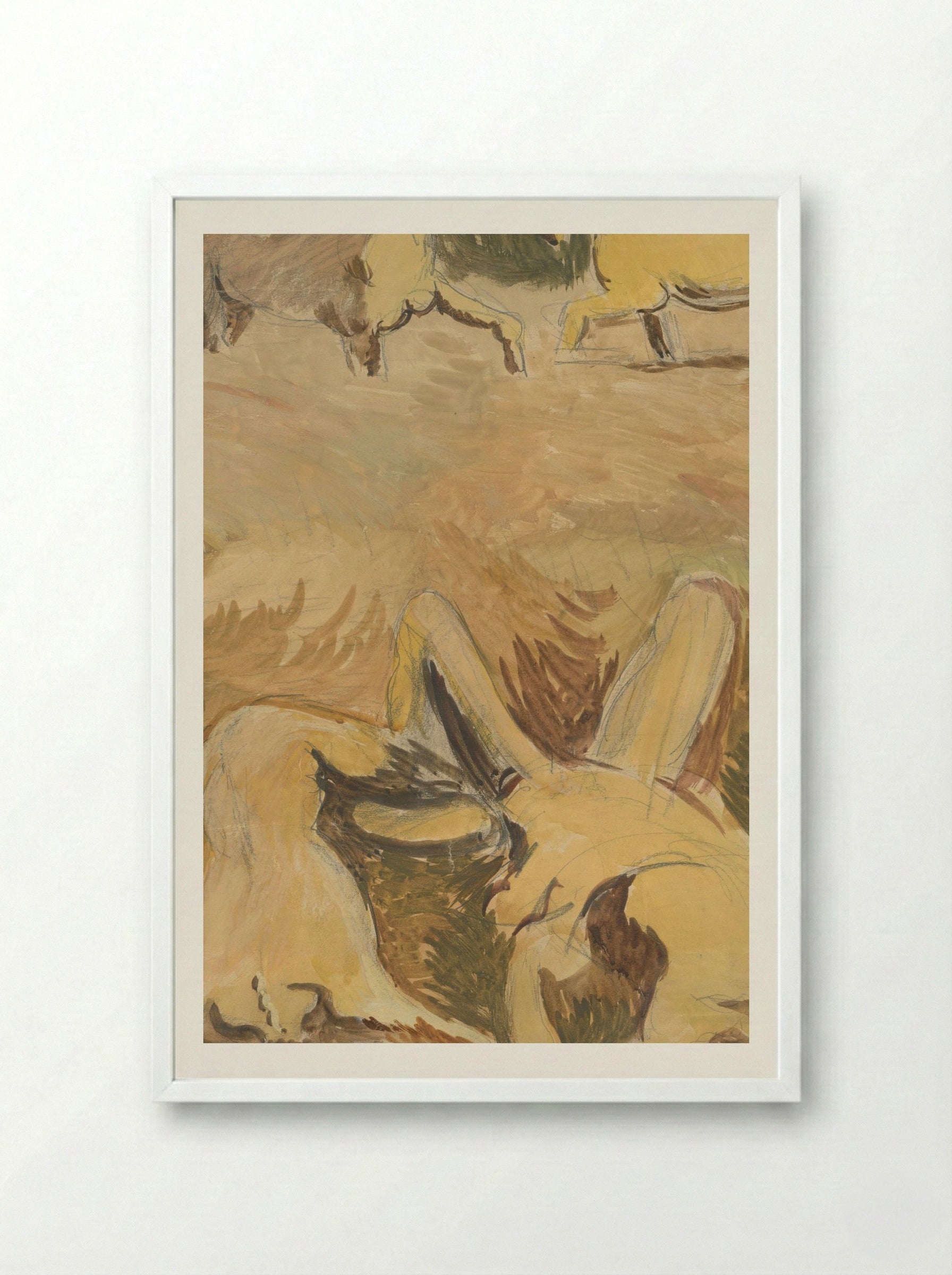 Flood - Cyprián Majerník - Framed Print White