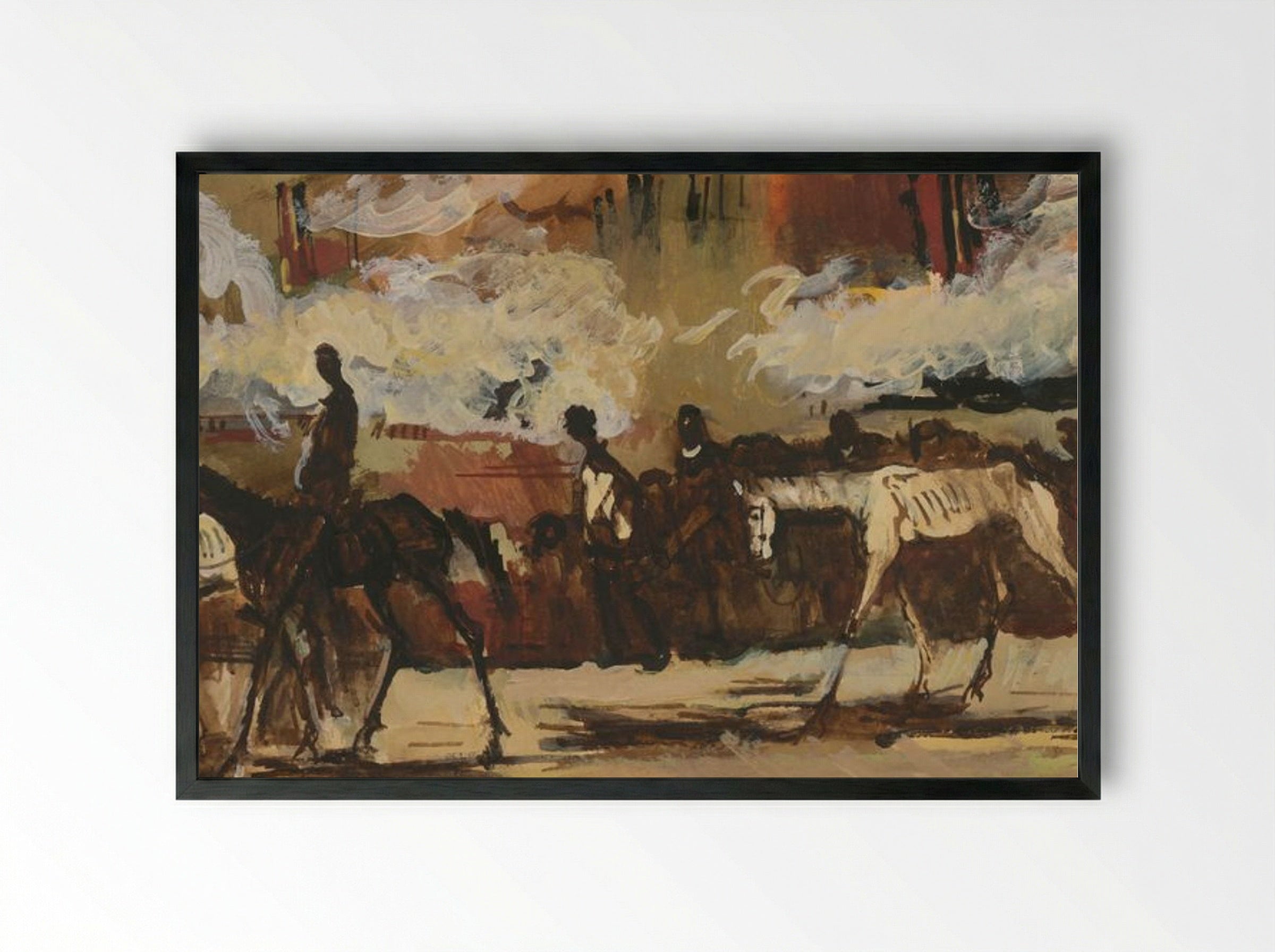 Riders - Cyprián Majerník - Framed Print Black