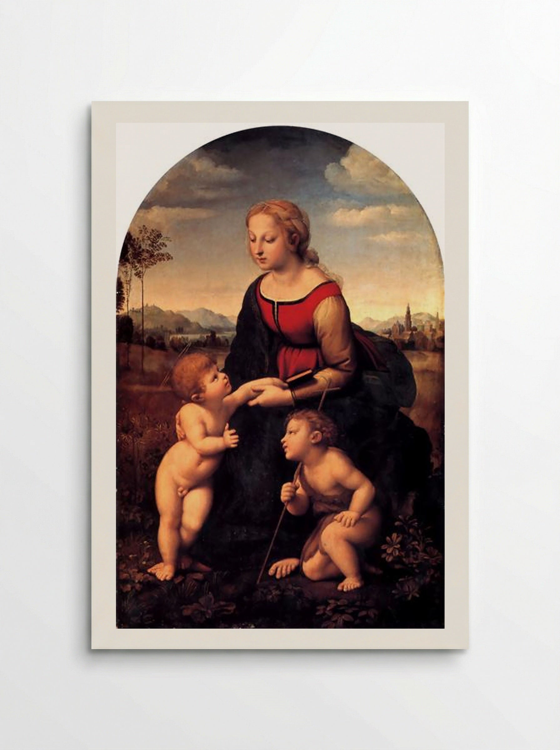 The Virgin and Child with Saint John the Baptist - Raphael - Poster