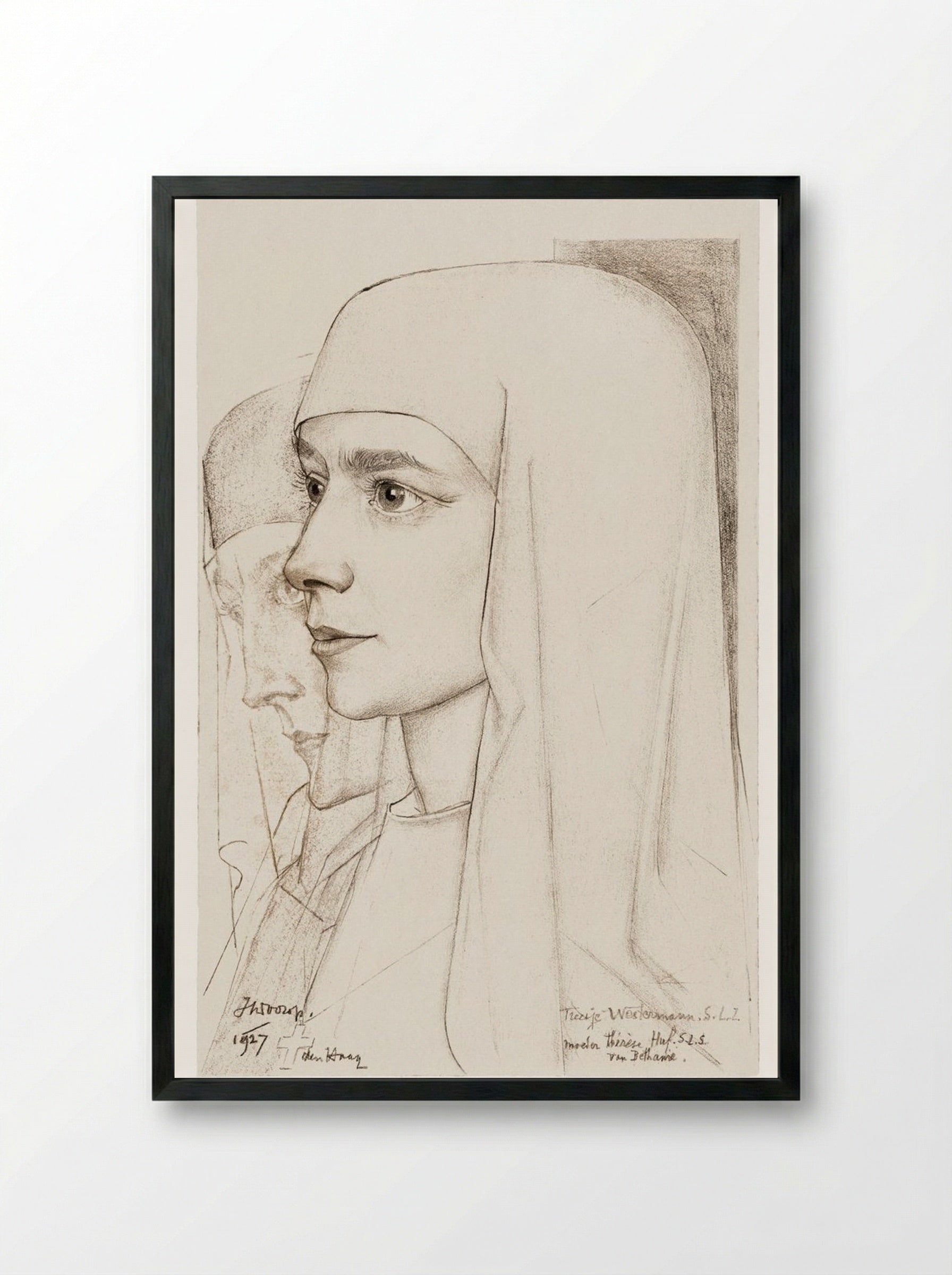Portrait of Treesje Westermann - Jan Toorop - Framed Print Black