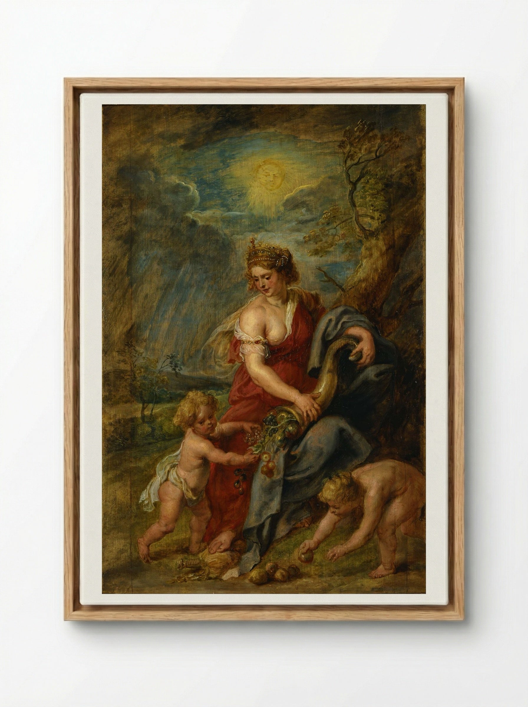 Abundance - Peter Paul Rubens - Framed Canvas Wood
