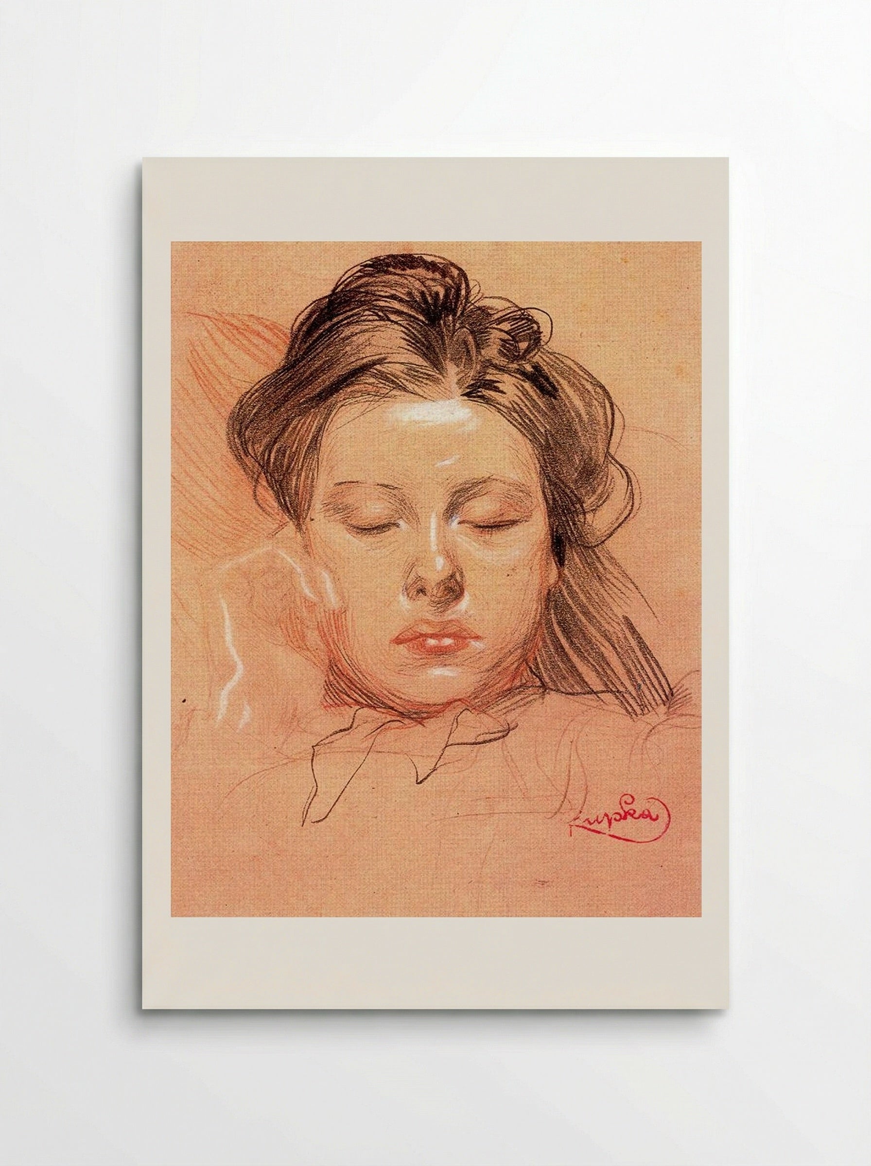 Sleeping Face - František Kupka - Poster