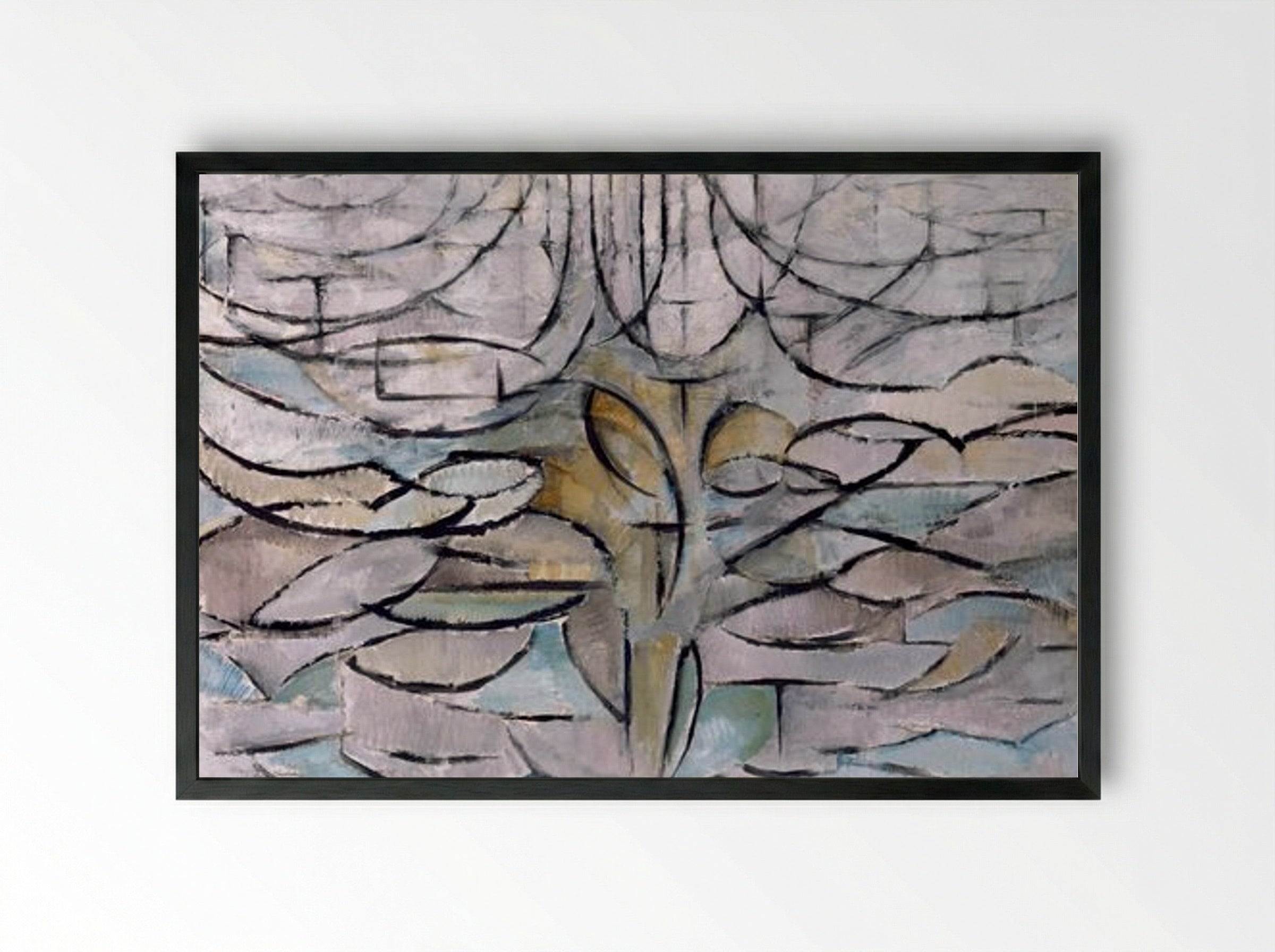 The Flowering Apple Tree - Piet Mondrian - Framed Print Black