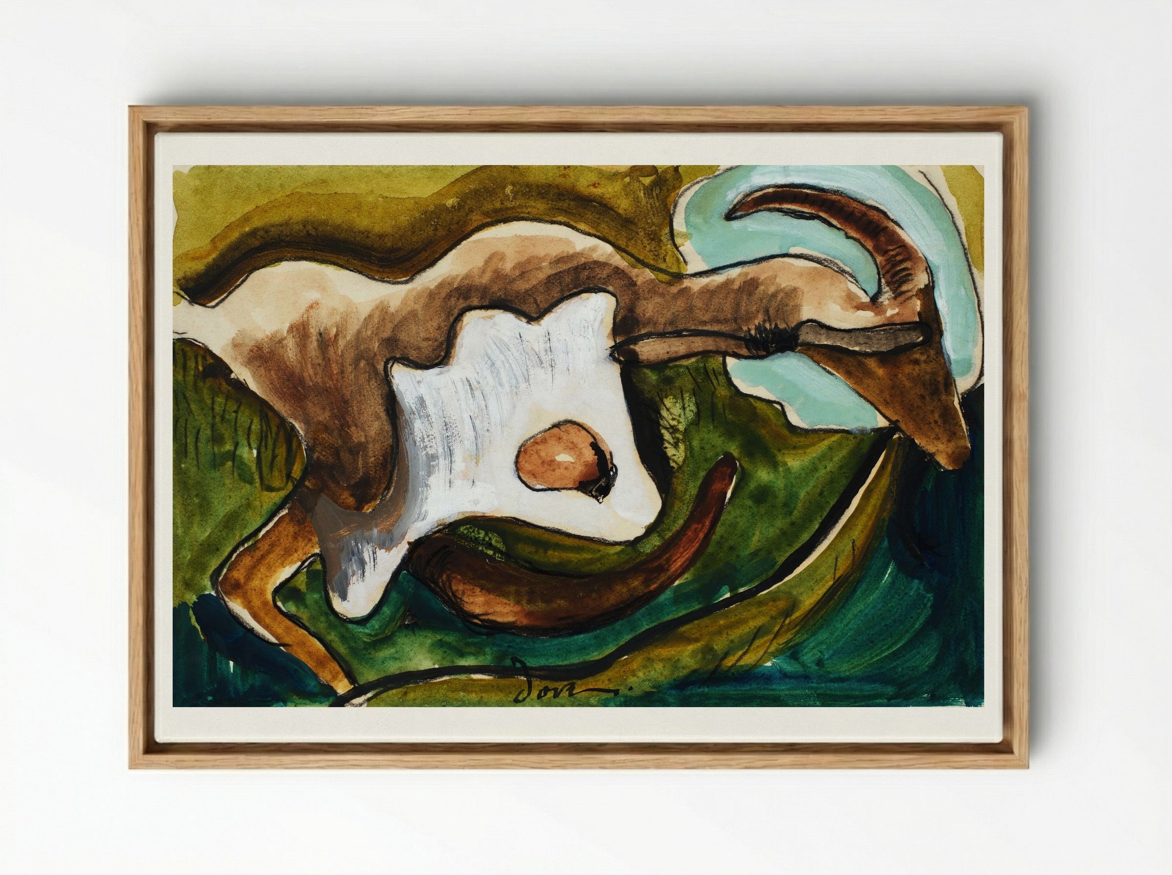 Study for Goat - Arthur Dove - Framed Canvas Wood