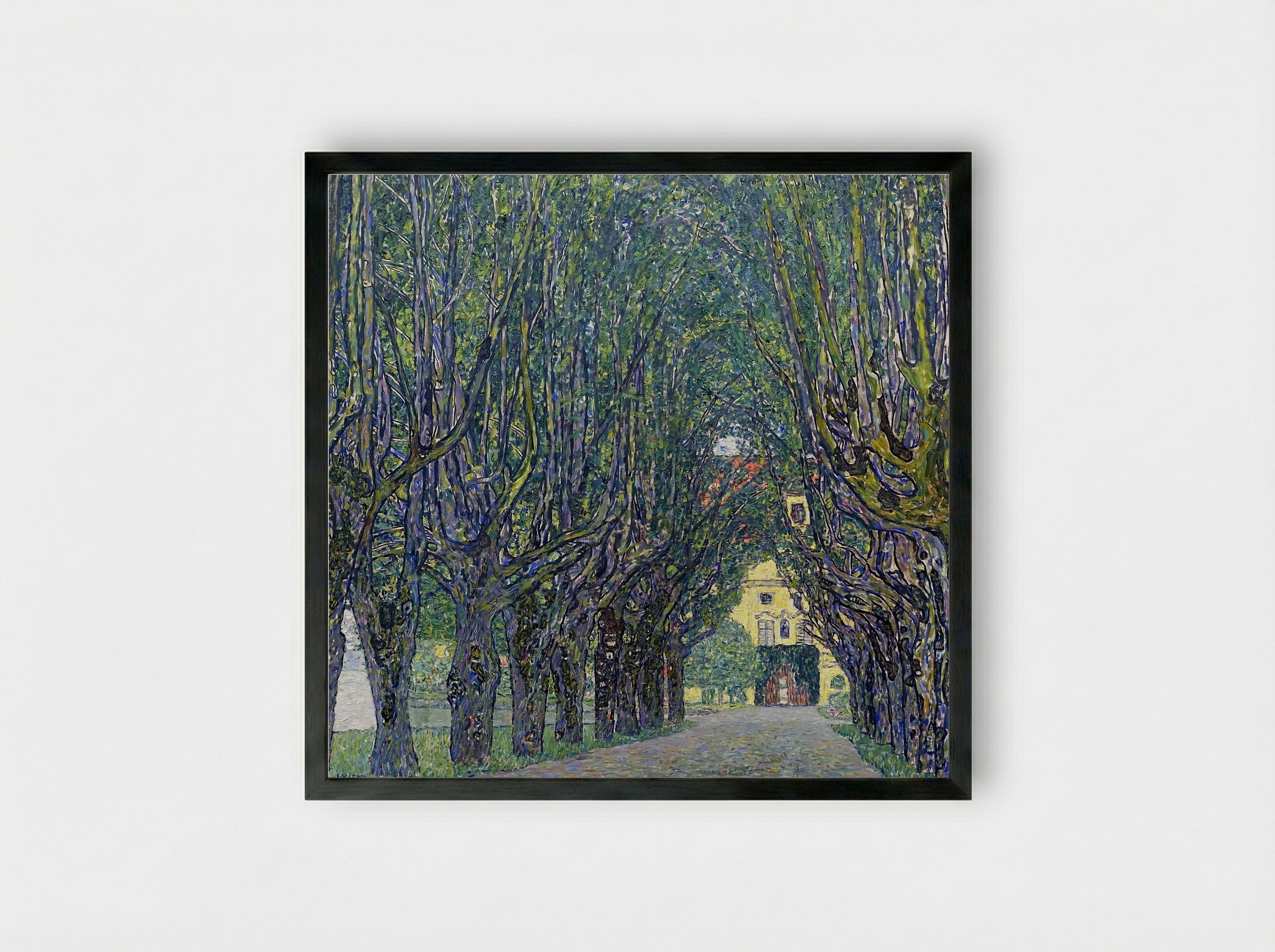 Allee at Schloss Kammer - Gustav Klimt - Framed Print Black