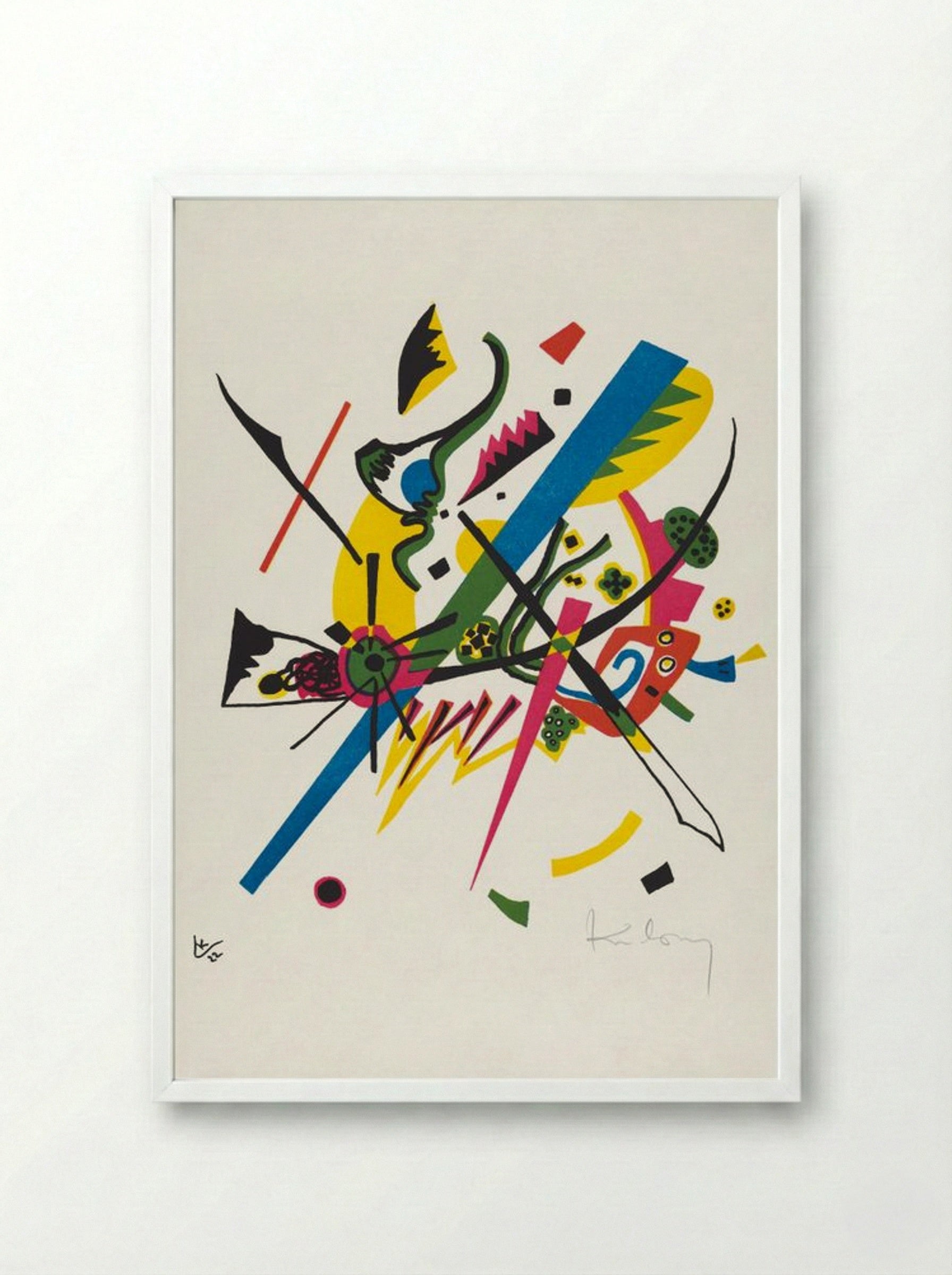 Kleine Welten I (Small Worlds I) - Wassily Kandinsky - Framed Print White