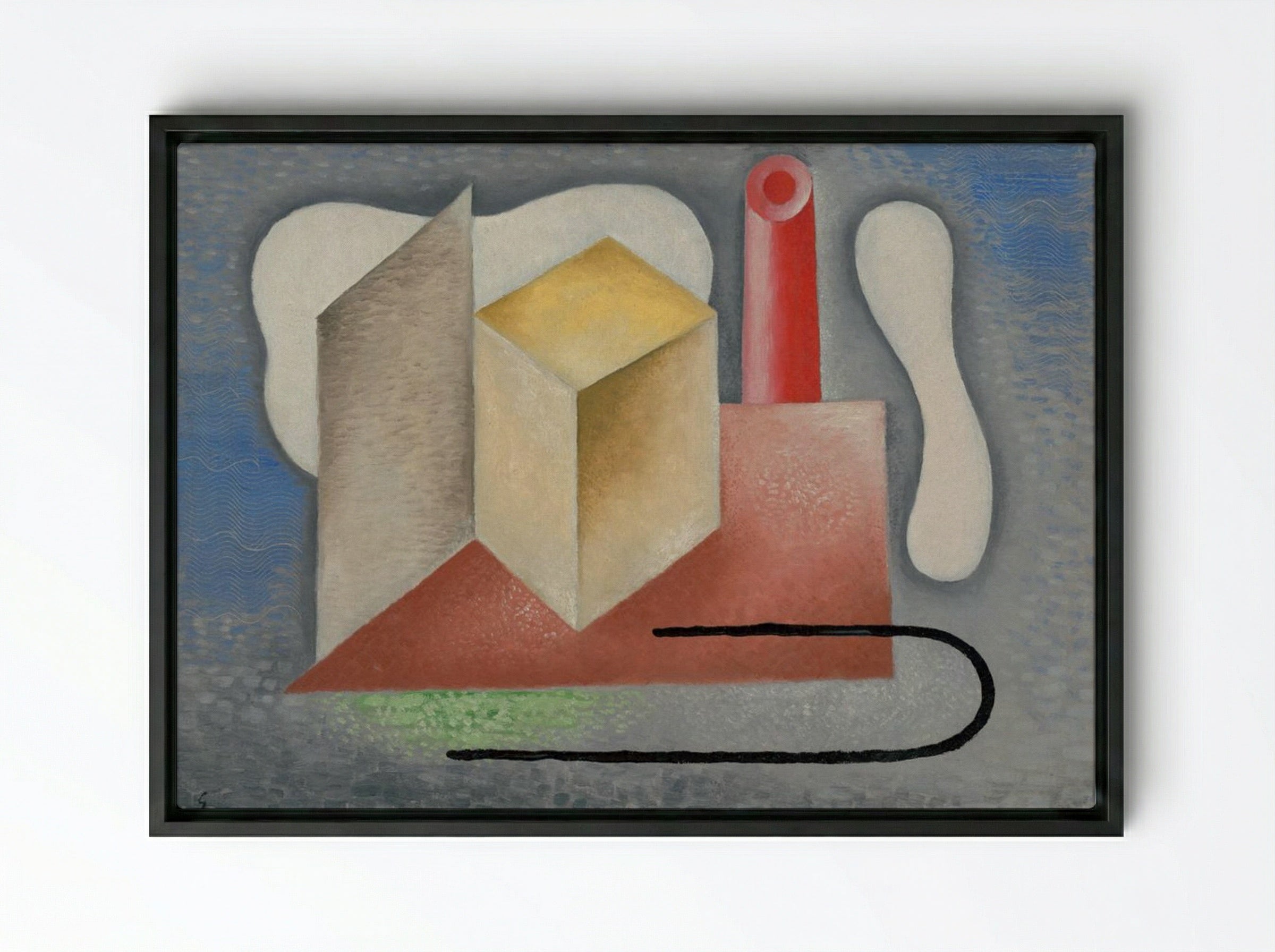 Factory - Mikuláš Galanda - Framed Canvas Black