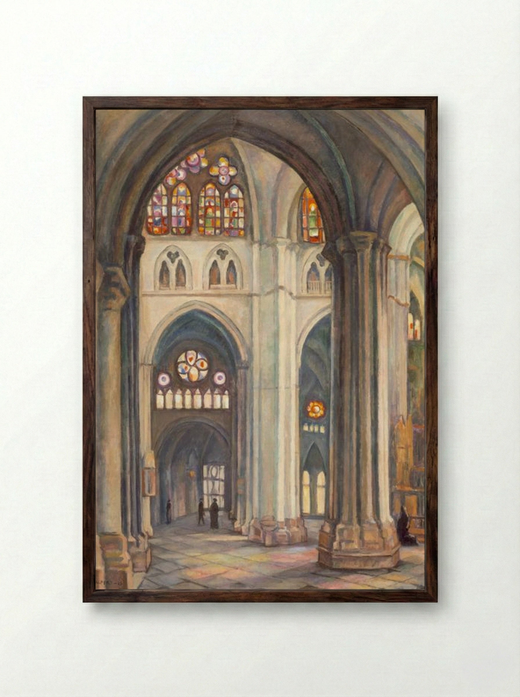 Toledo Cathedral - Samuel Halpert - Framed Print Dark Wood