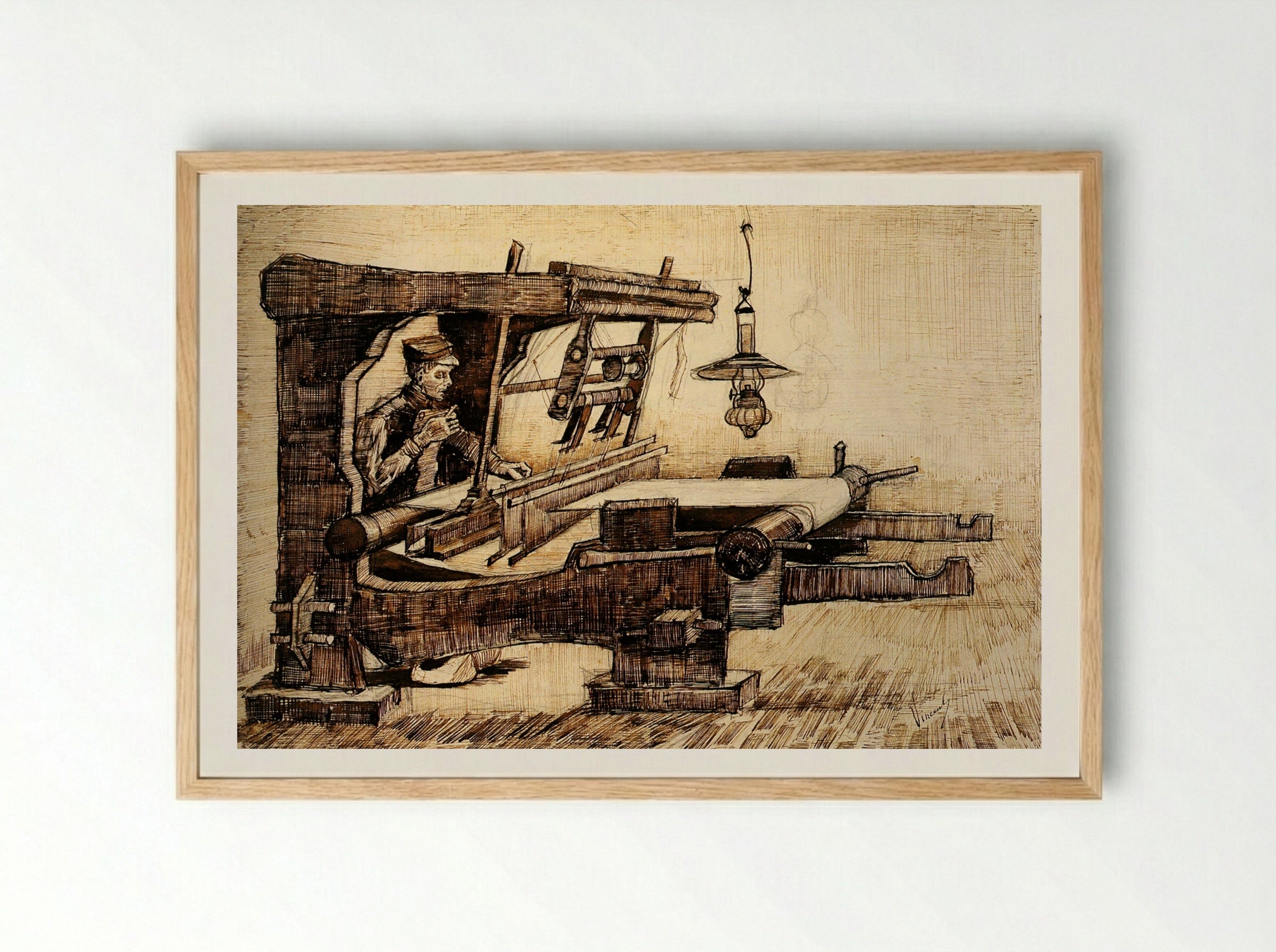 The Weaver's Shuttle - Vincent van Gogh - Framed Print Wood