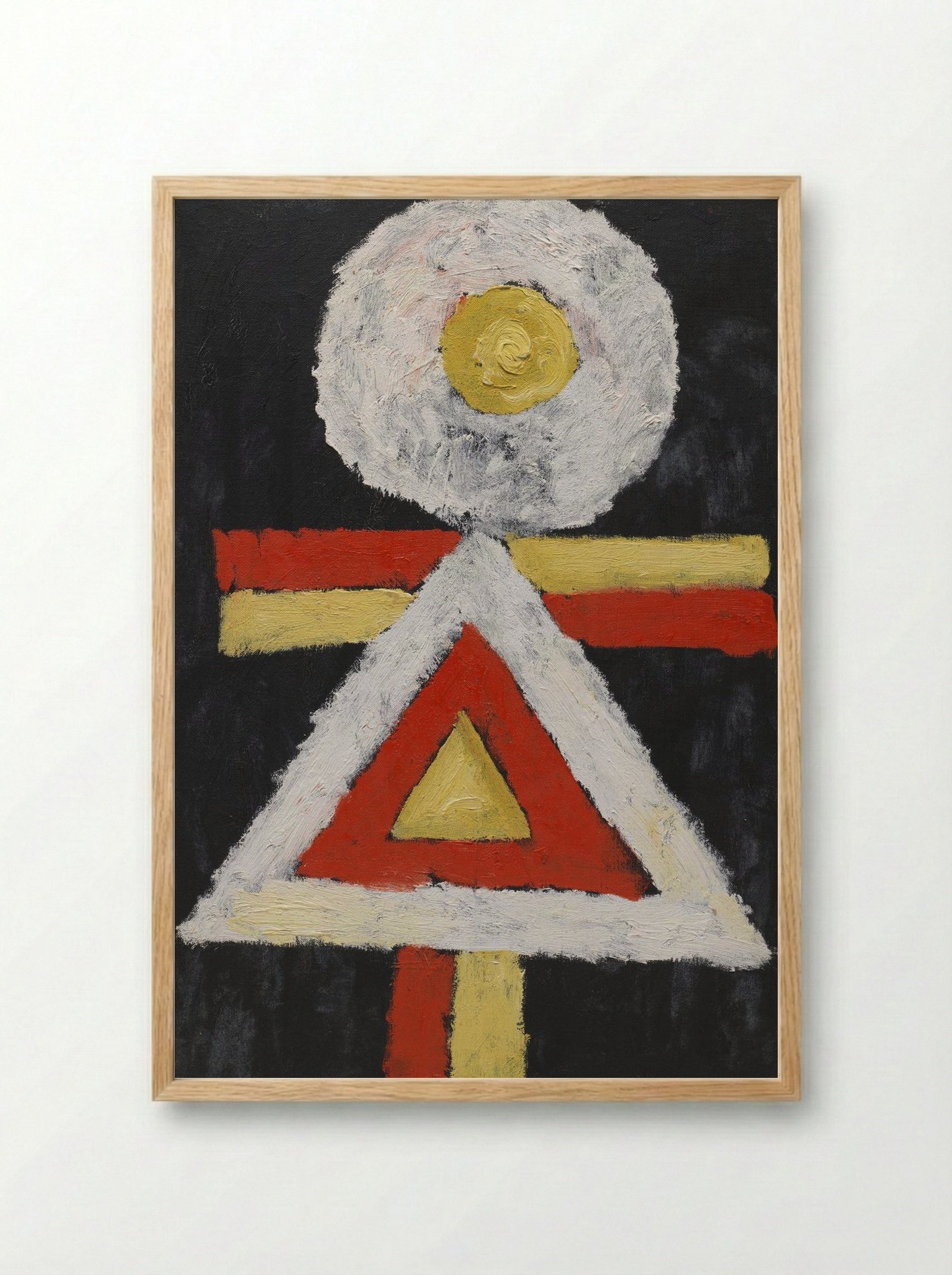 Geometric Figure - Marsden Hartley - Framed Print Wood