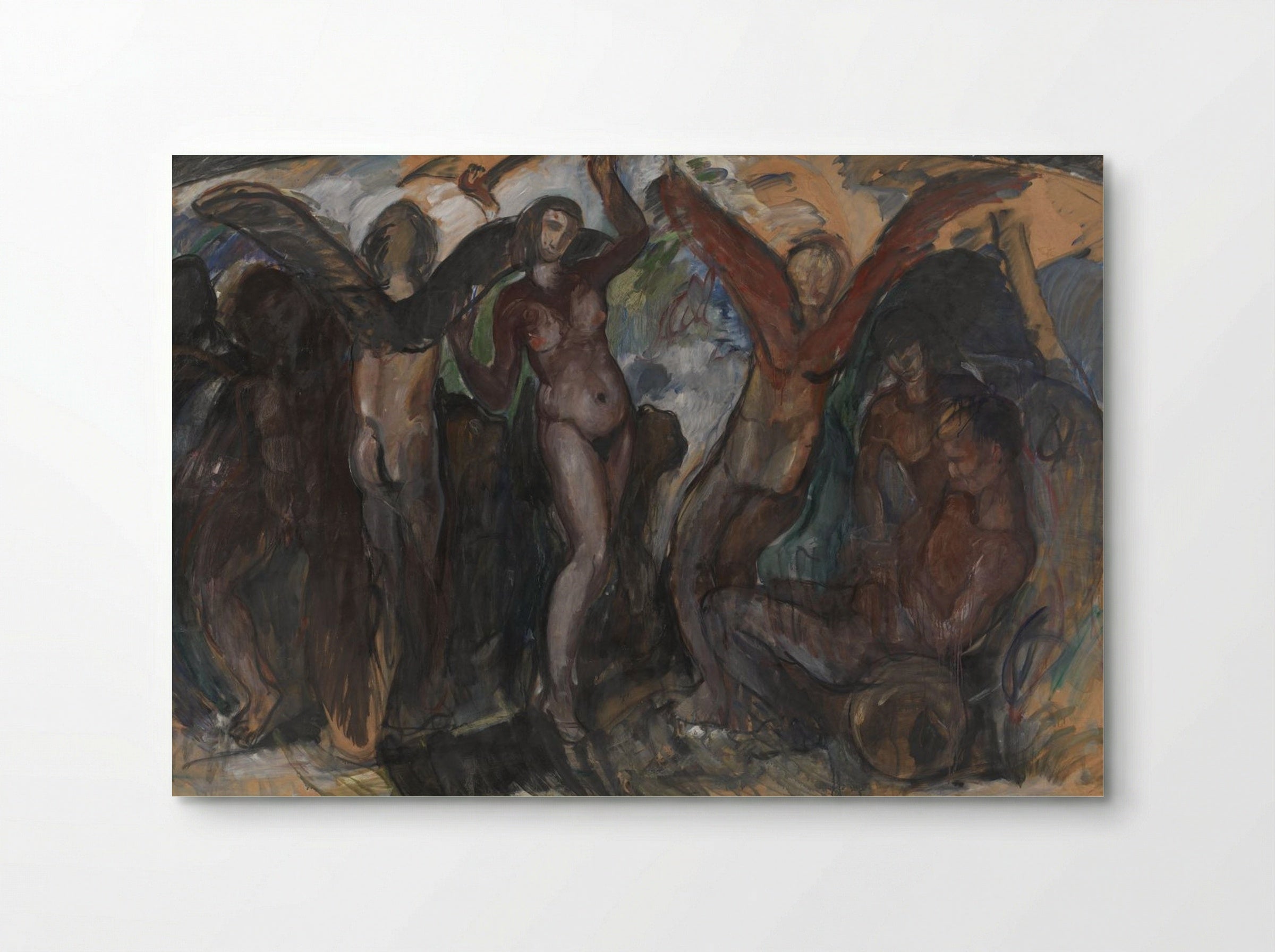 Figure Composition with Back Edges - Jens Adolf Jerichau - Poster