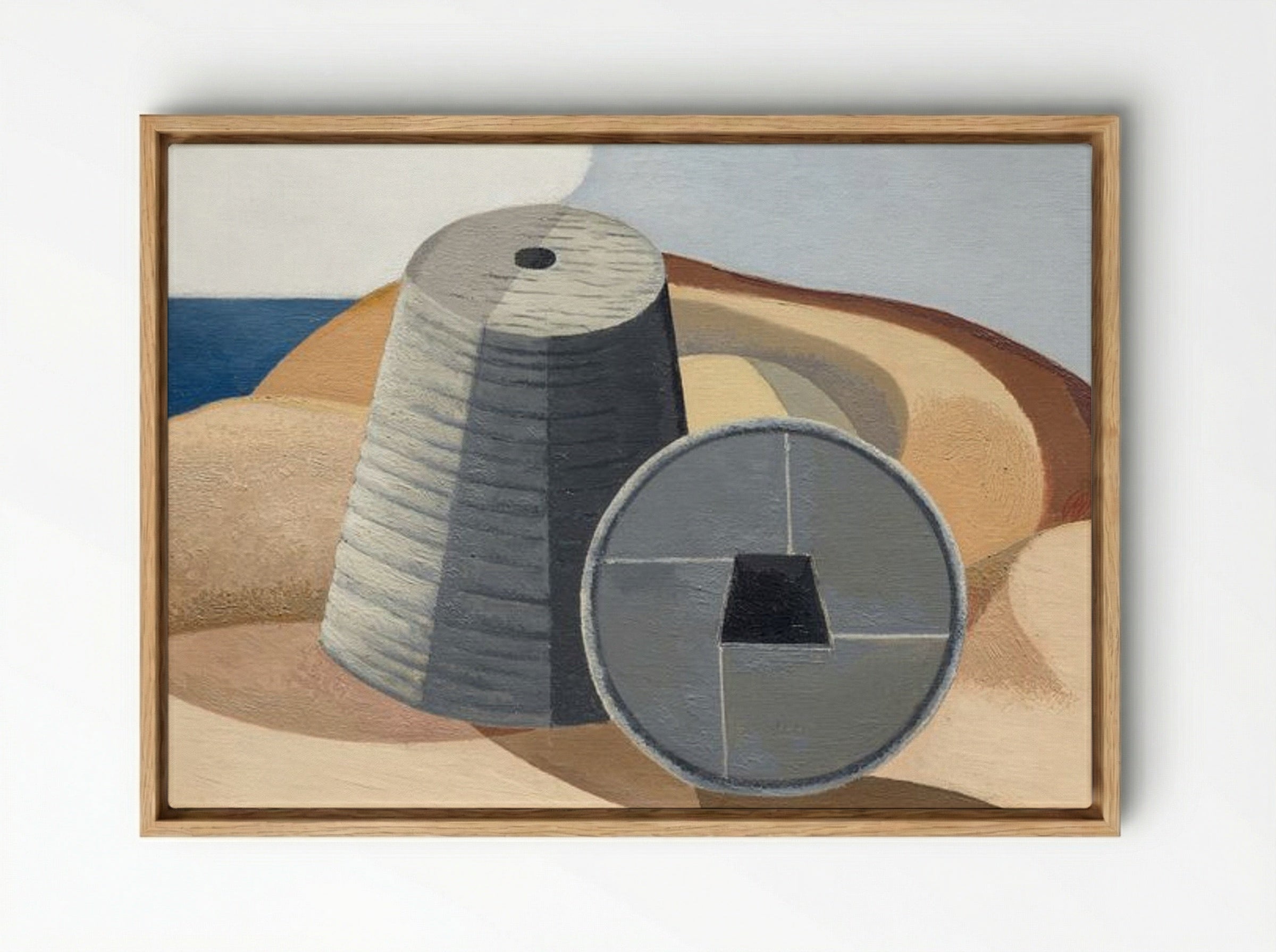 Mineral Objects - Paul Nash - Framed Canvas Wood