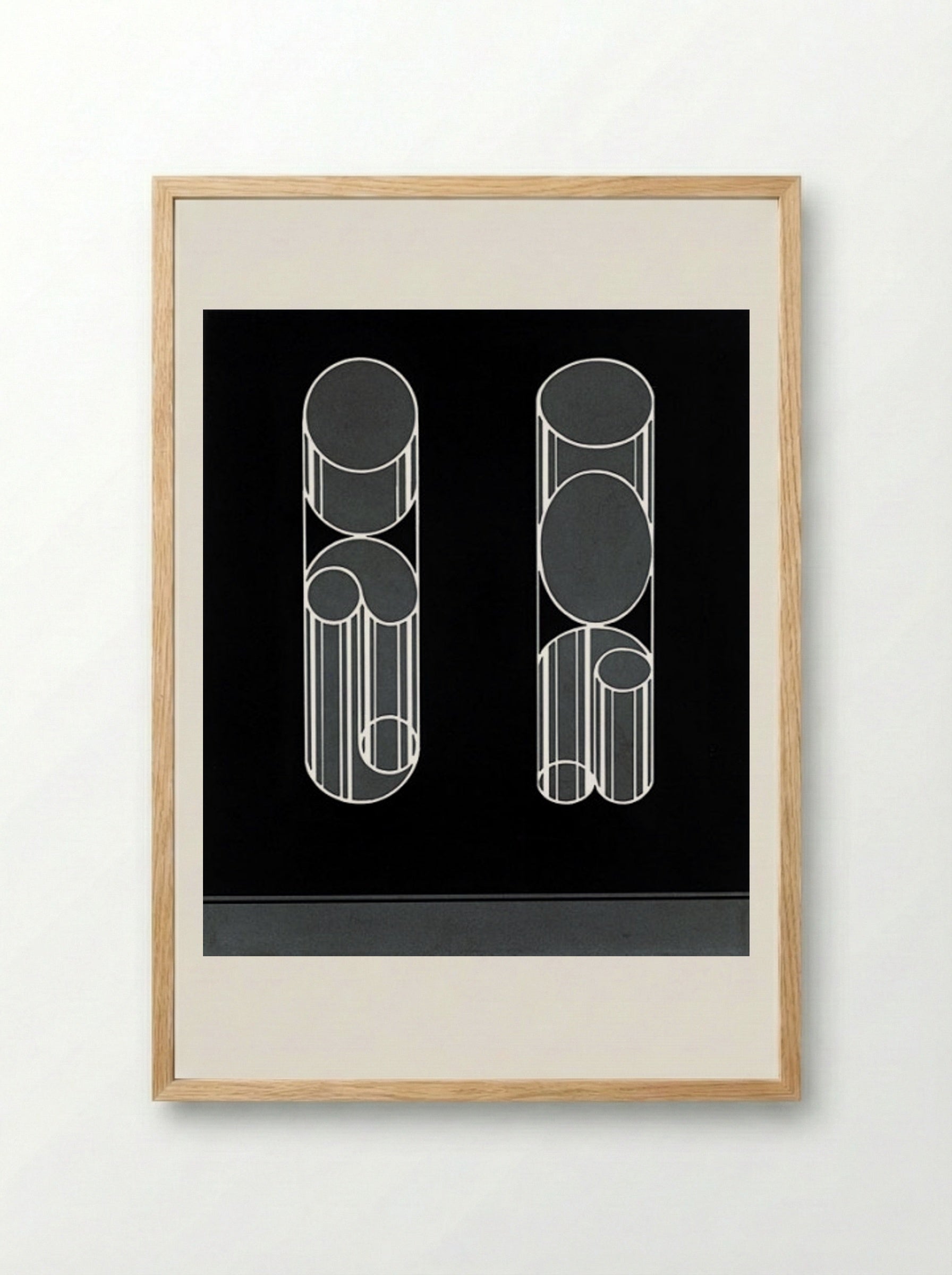 Impossibles - Josef Albers - Framed Print Wood