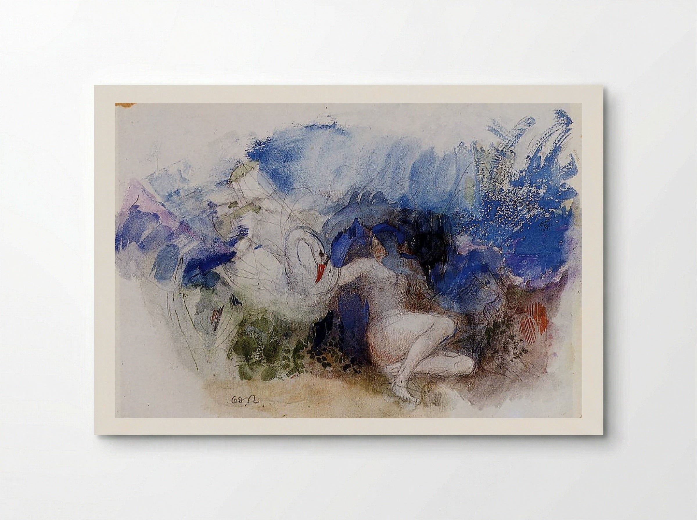 Leda and the Swan - Gustave Moreau - Poster