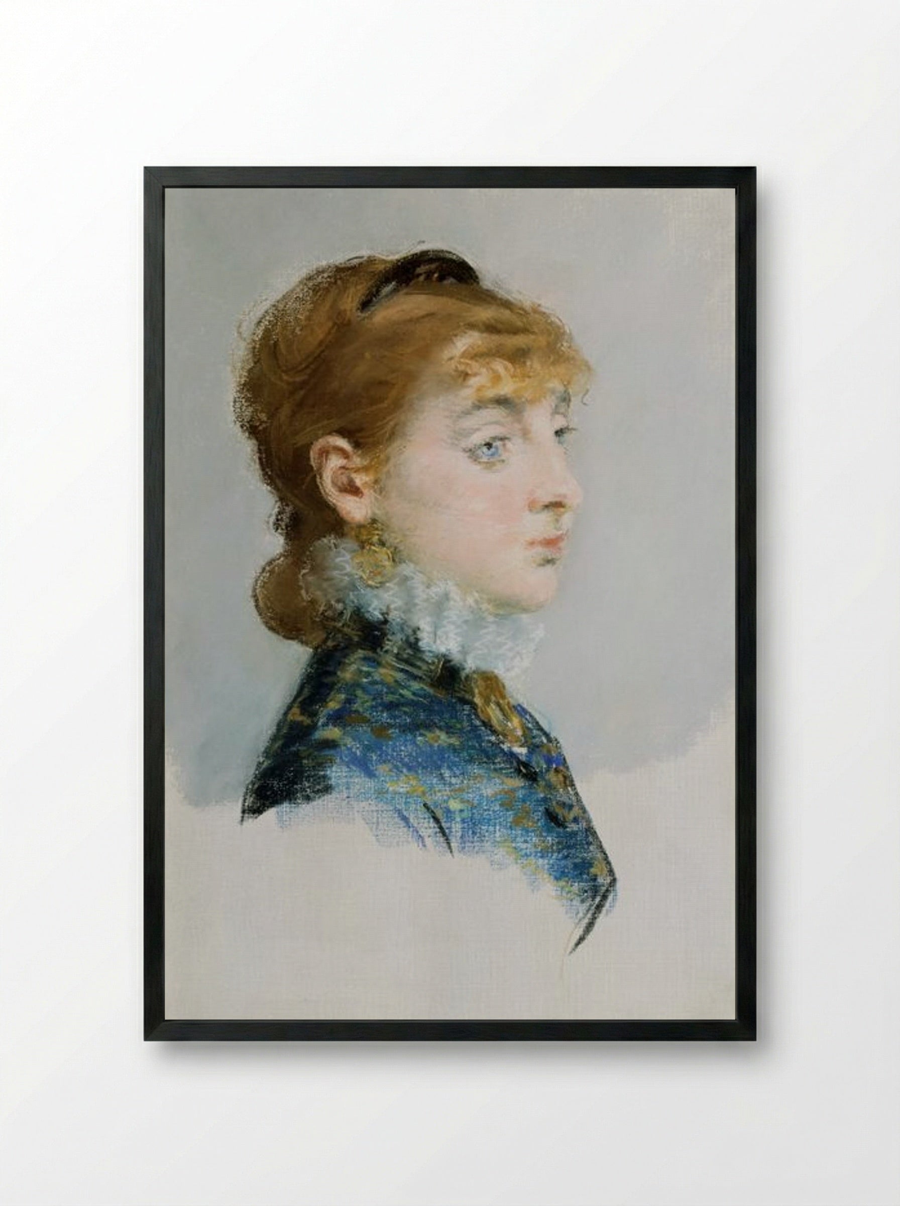 Émilie-Louise Delabigne - Édouard Manet - Framed Print Black