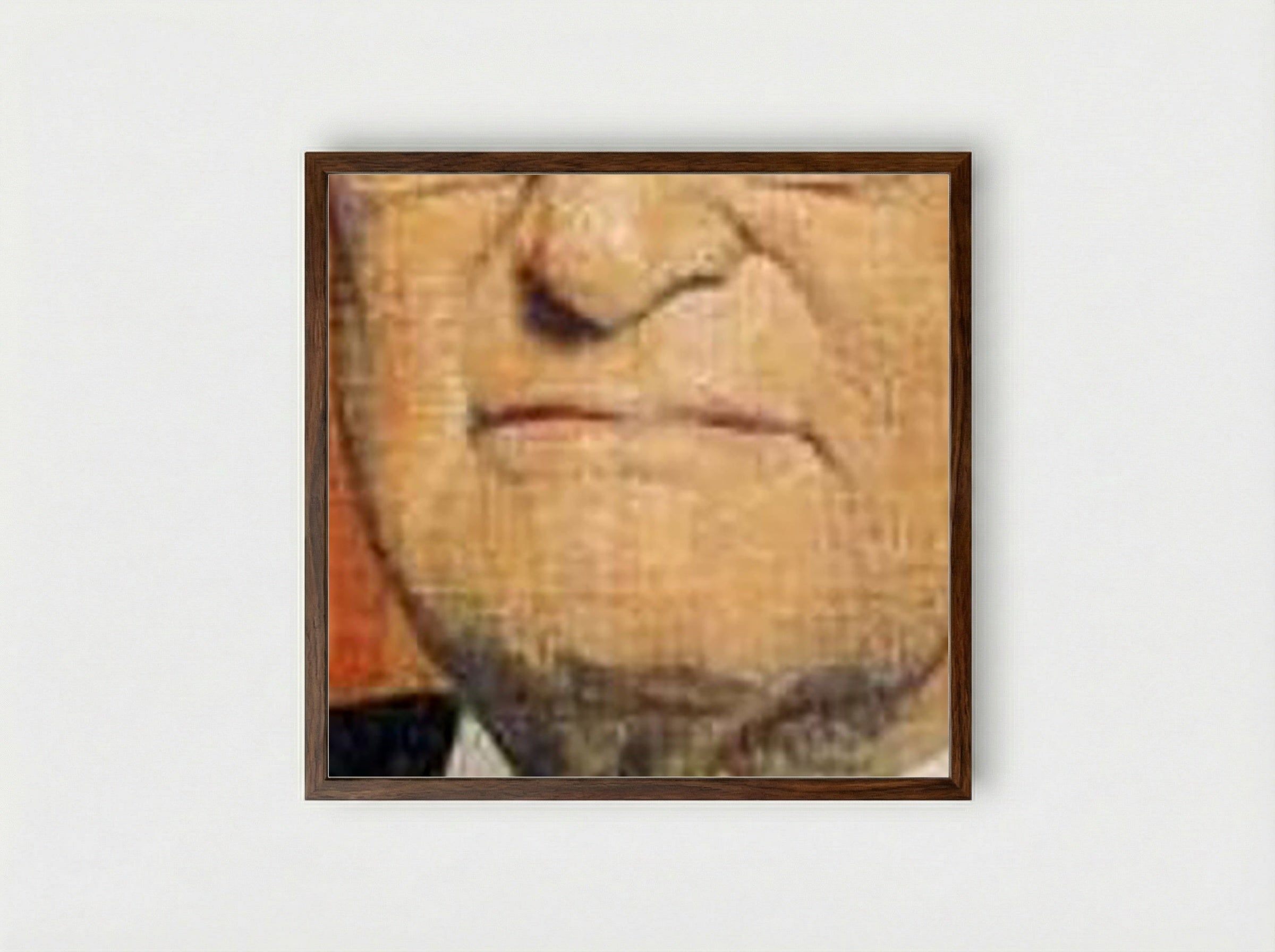 John B. Turner, Pioneer - Grant Wood - Framed Print Dark Wood