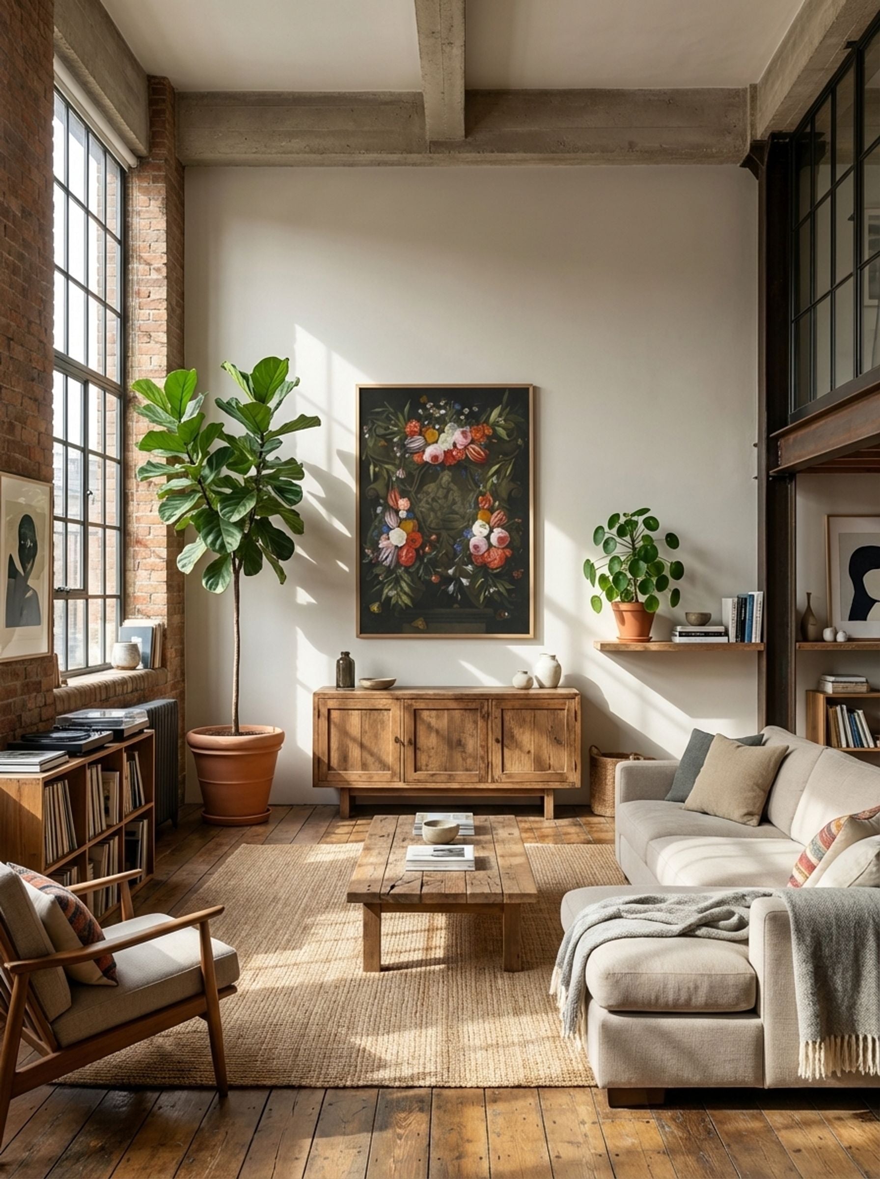 A Garland of Flowers Around a Stone Cartouche Depicting the Virgin and Child and Saint John - Jan van Kessel the Elder - Lifestyle