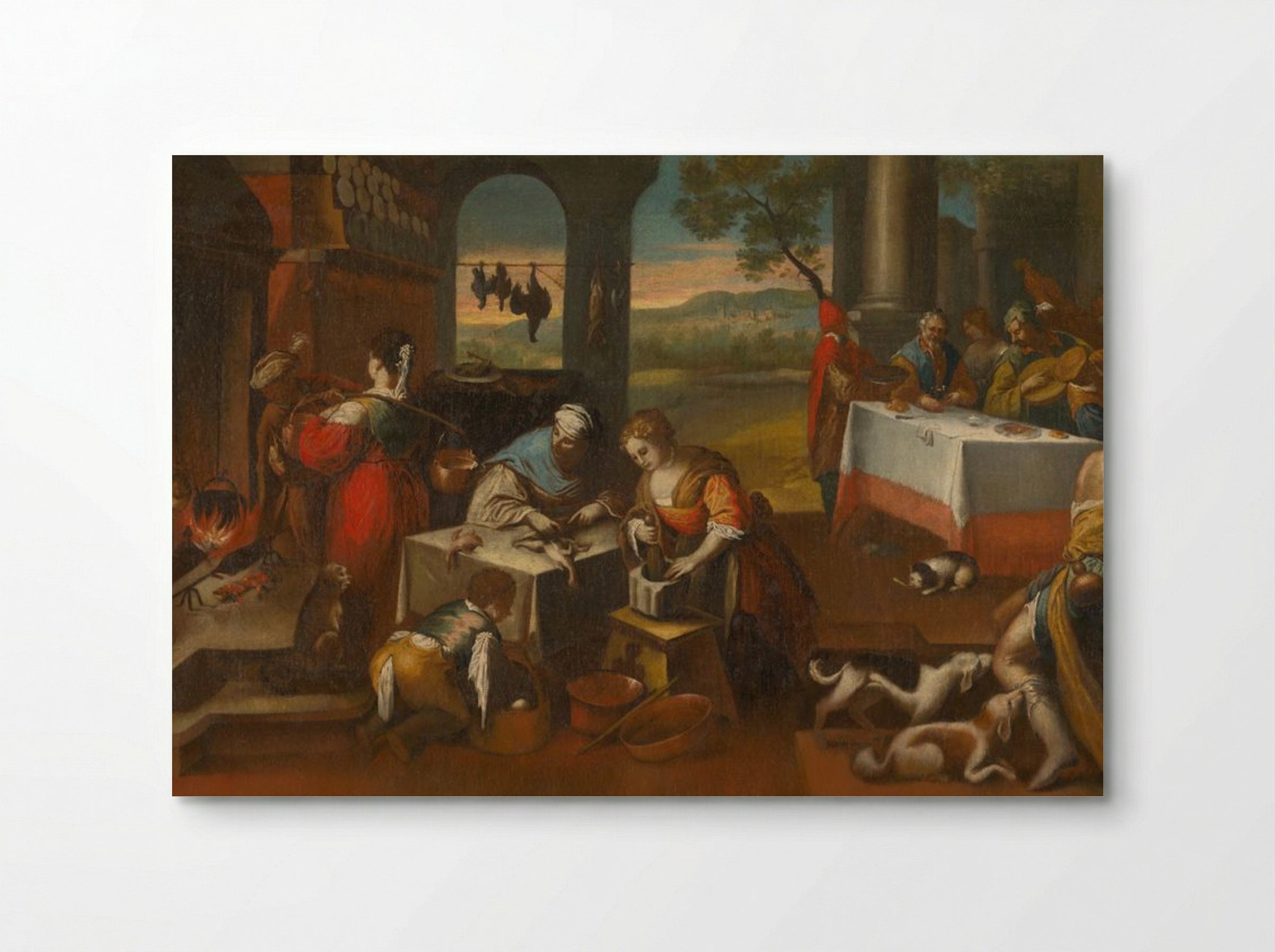 Kitchen Scene - Vincenzo Campi - Poster