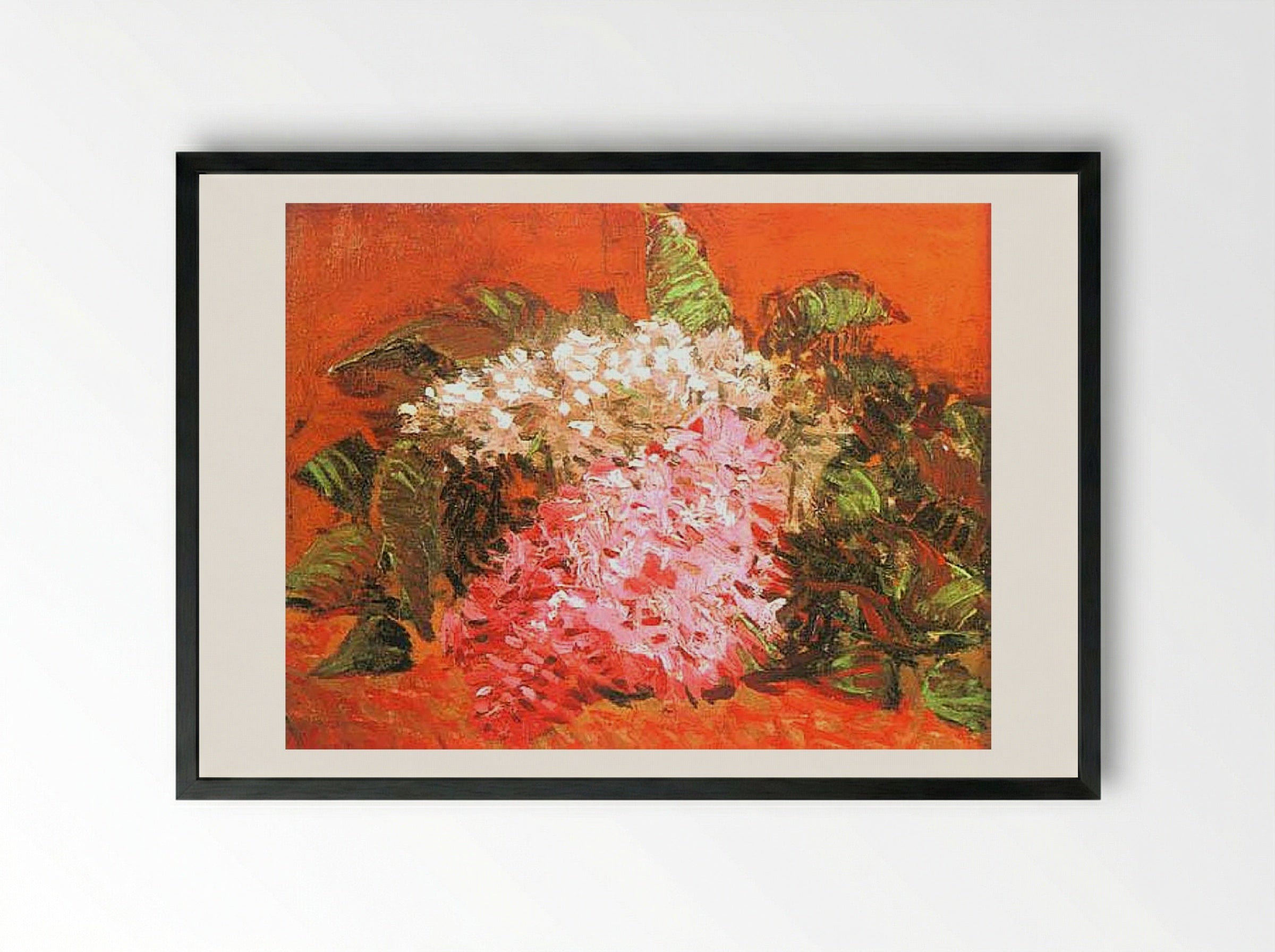 Lilacs - Vincent van Gogh - Framed Print Black