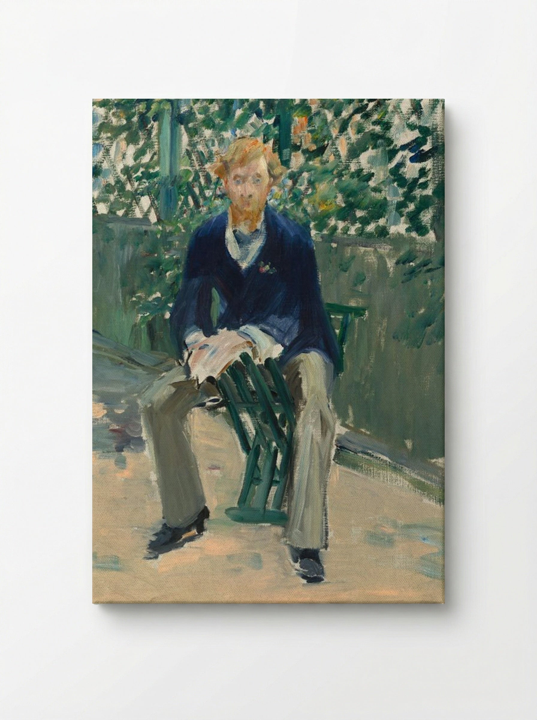 George Moore in the Artist's Garden - Édouard Manet - Canvas