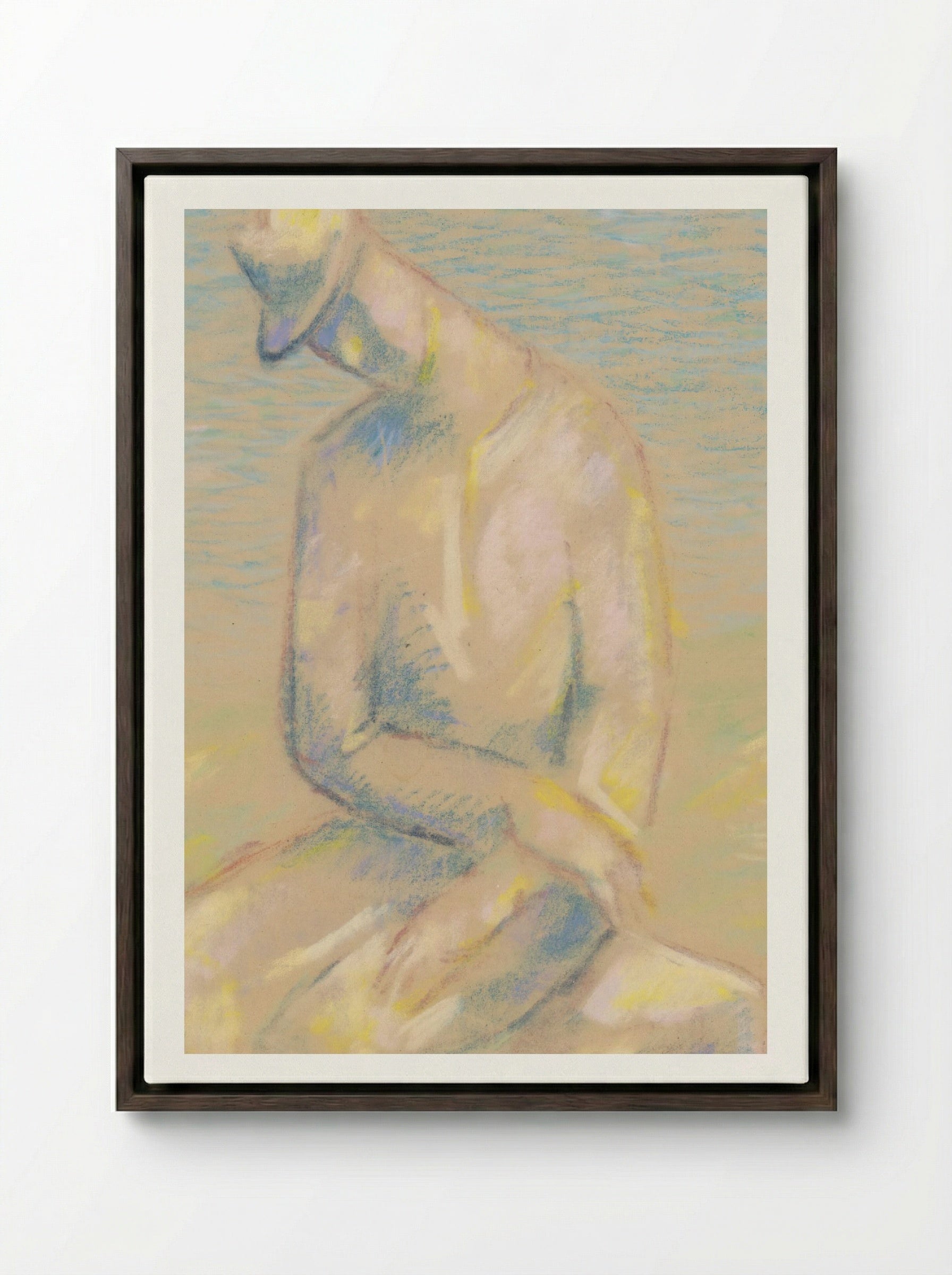 Emigrant - Mikuláš Galanda - Framed Canvas Dark Wood