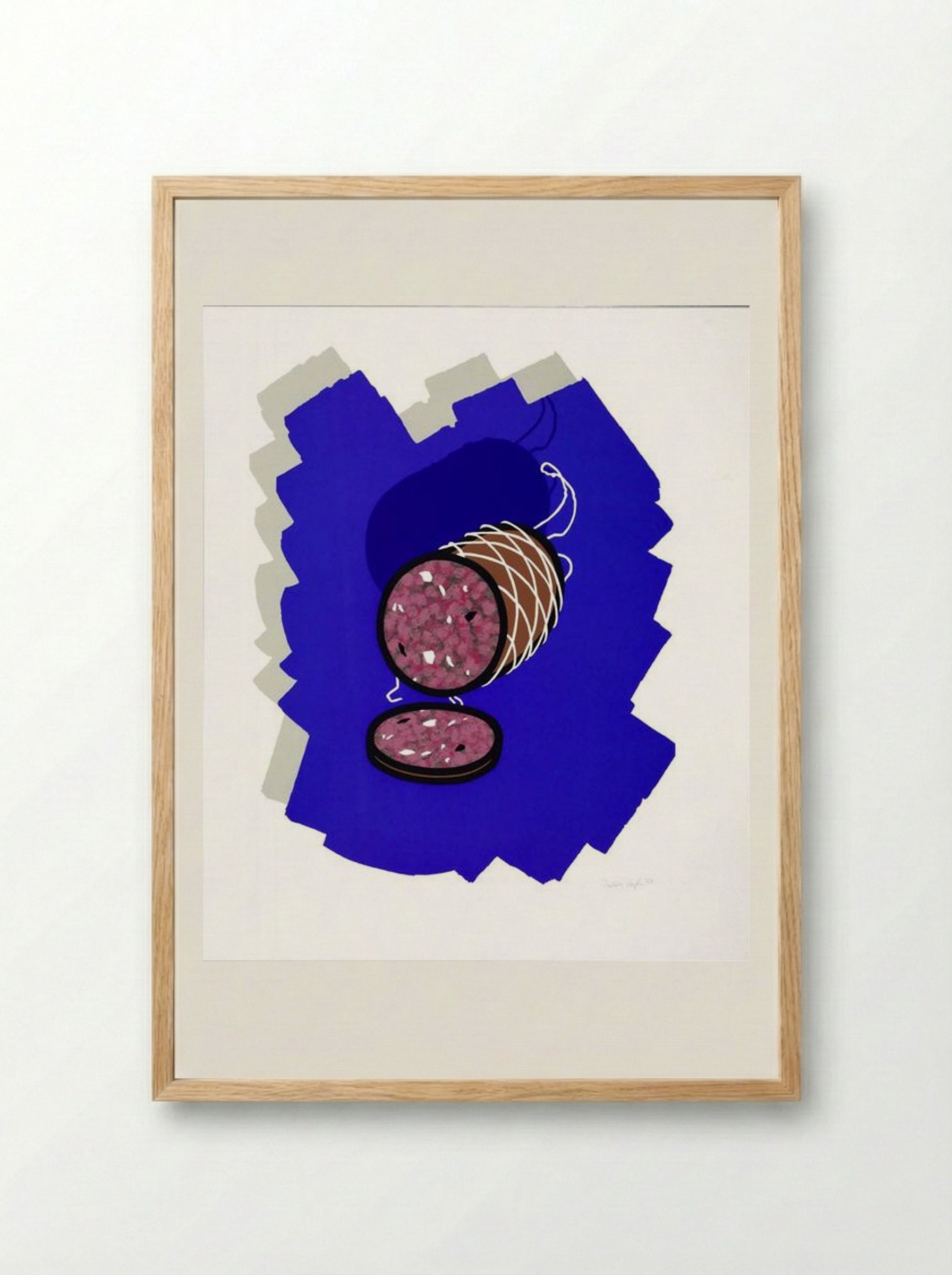 Big Sausage - Patrick Caulfield - Framed Print Wood