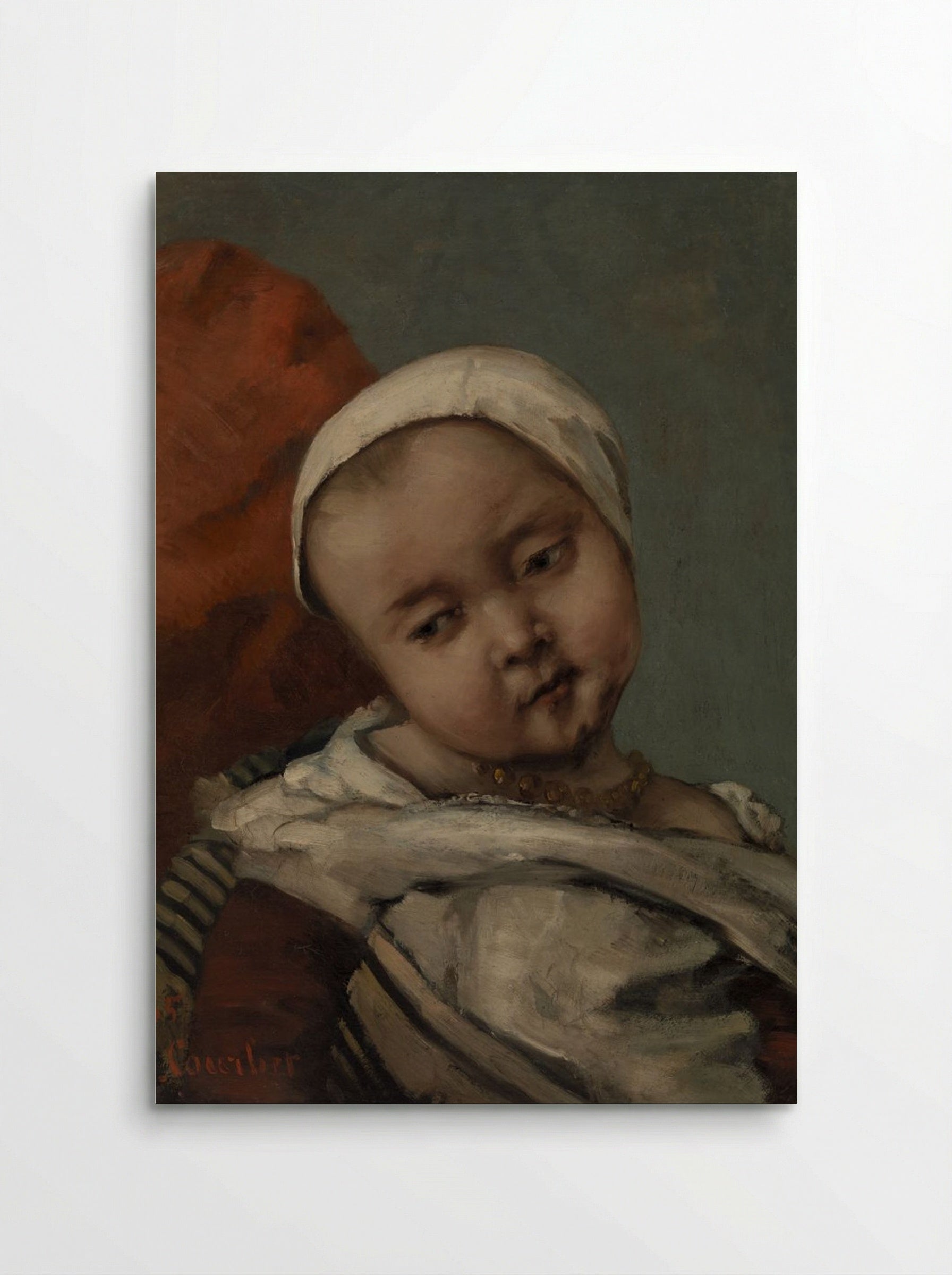 Head of a Baby - Gustave Courbet - Poster