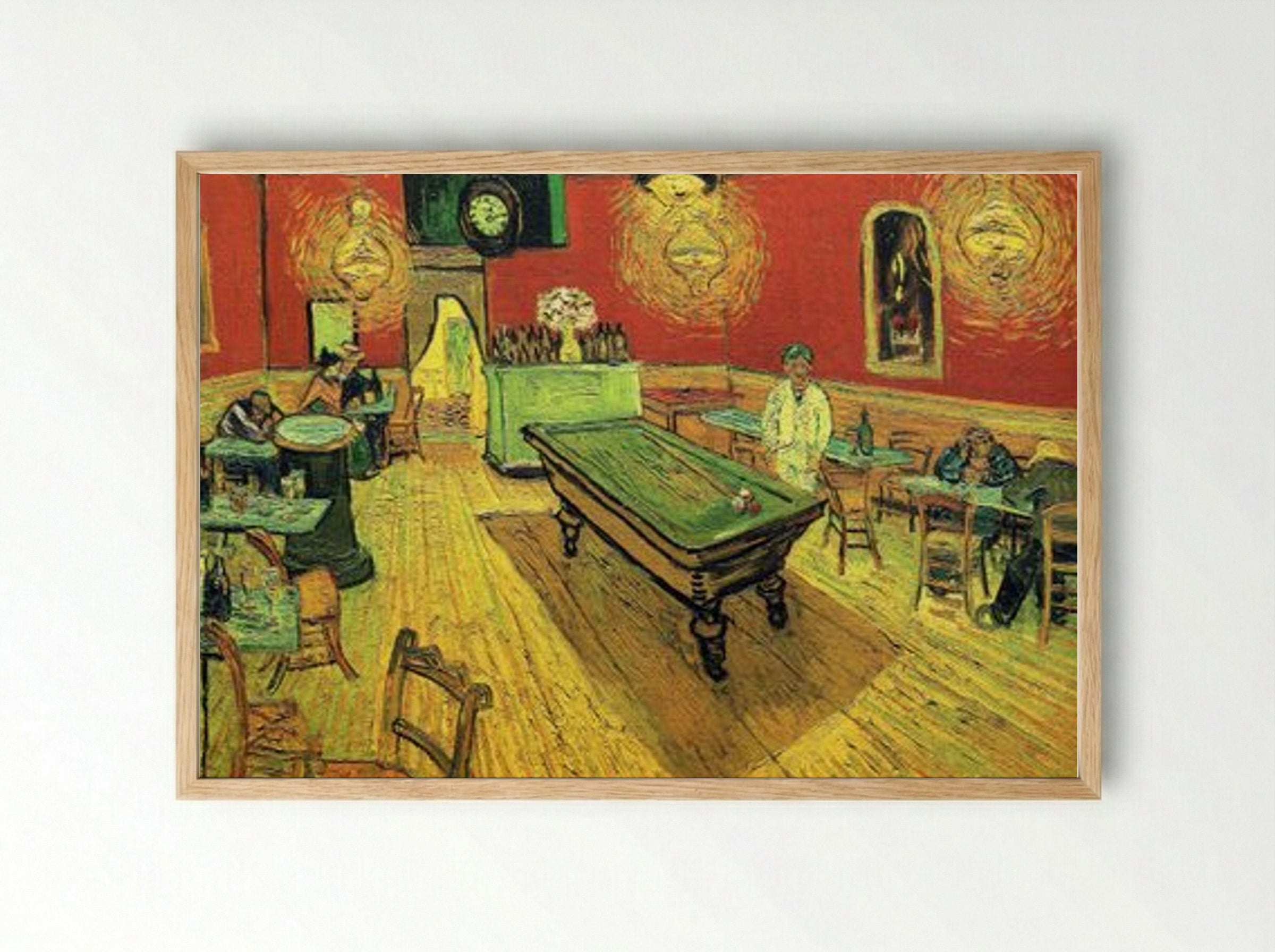 The Night Café - Vincent van Gogh - Framed Print Wood