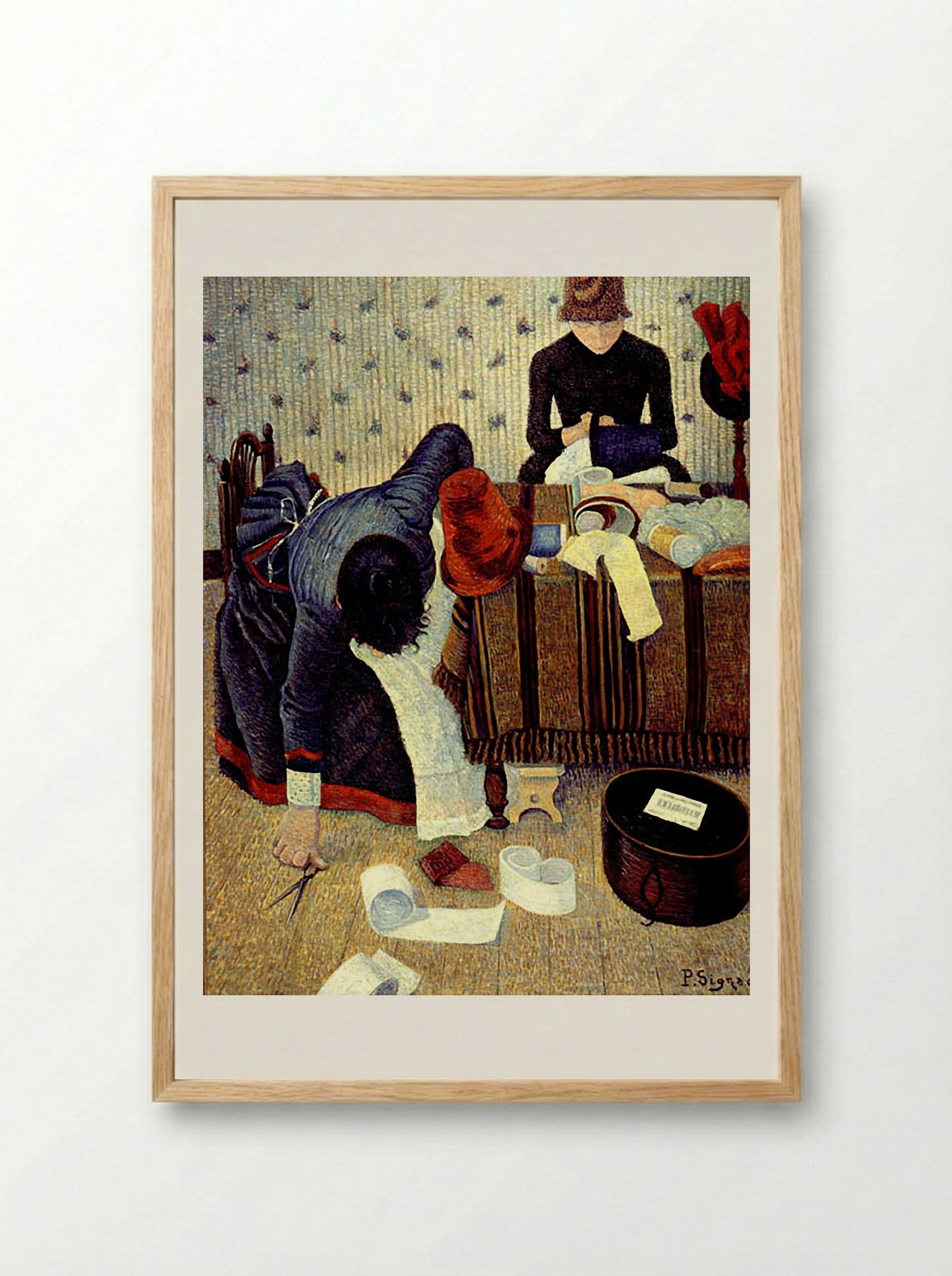 The Milliner - Paul Signac - Framed Print Wood