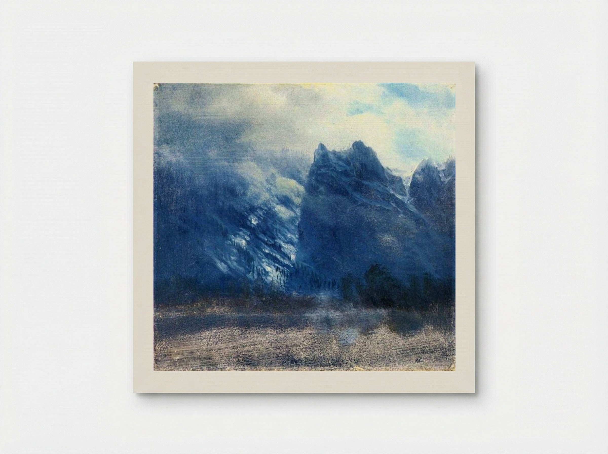 Yosemite Valley Twin Peaks - Albert Bierstadt - Poster