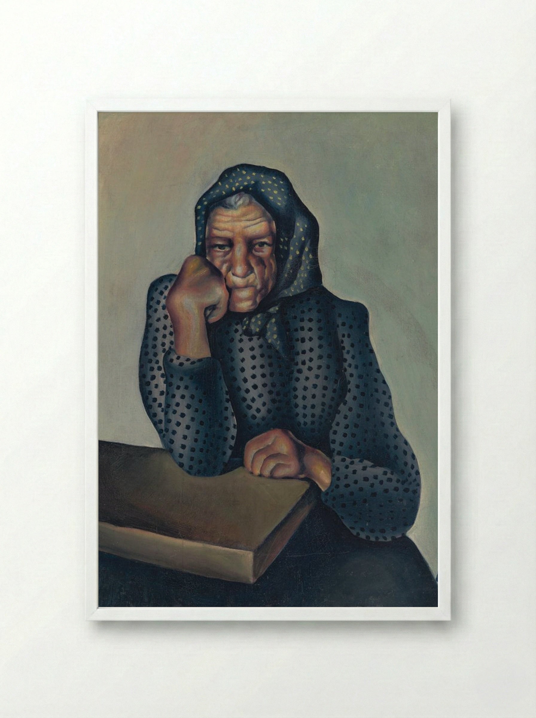 Worry - Konstantin Bauer - Framed Print White