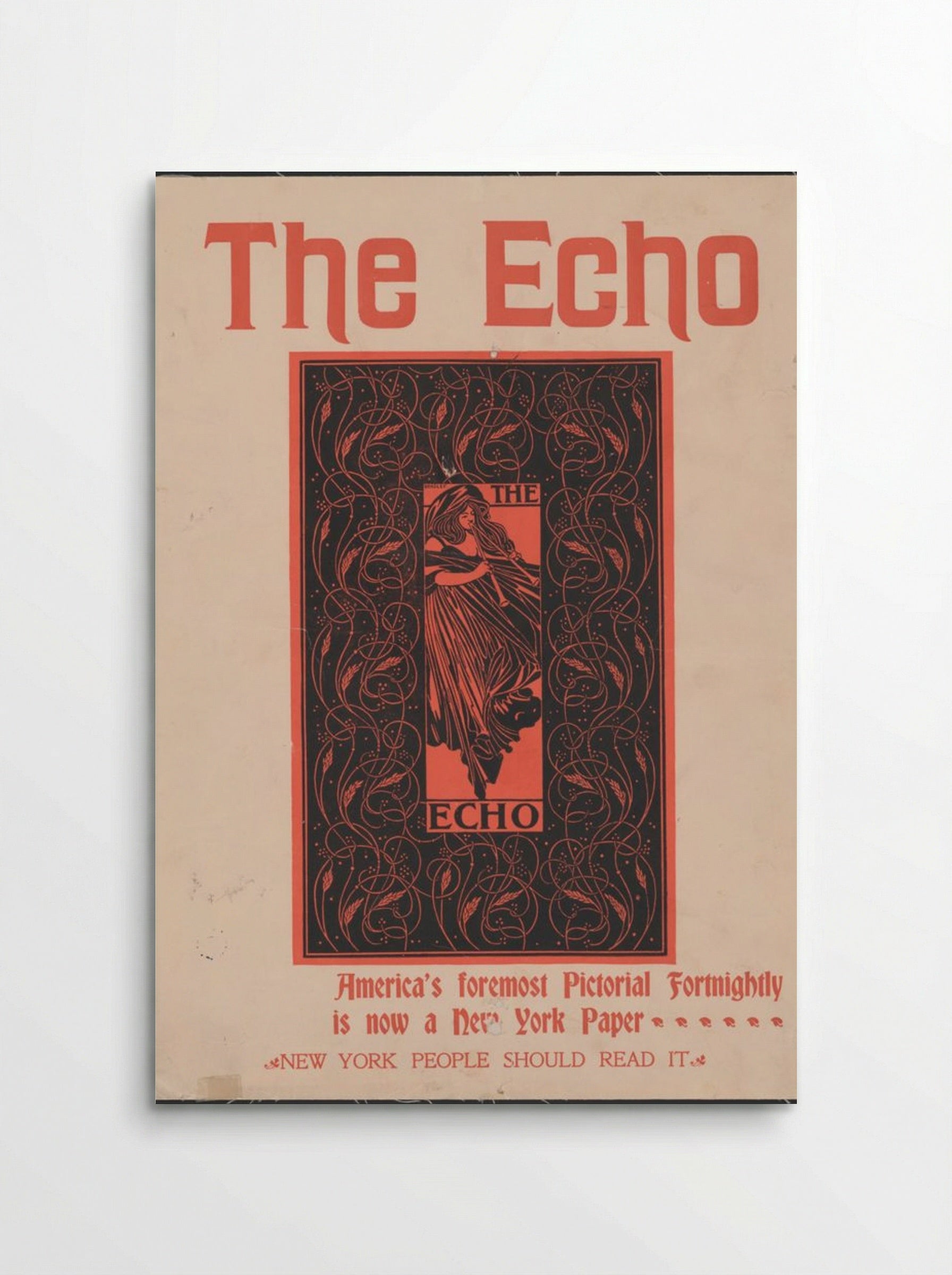 The Echo - America's Foremost Pictorial Fortnightly - Will H. Bradley - Poster