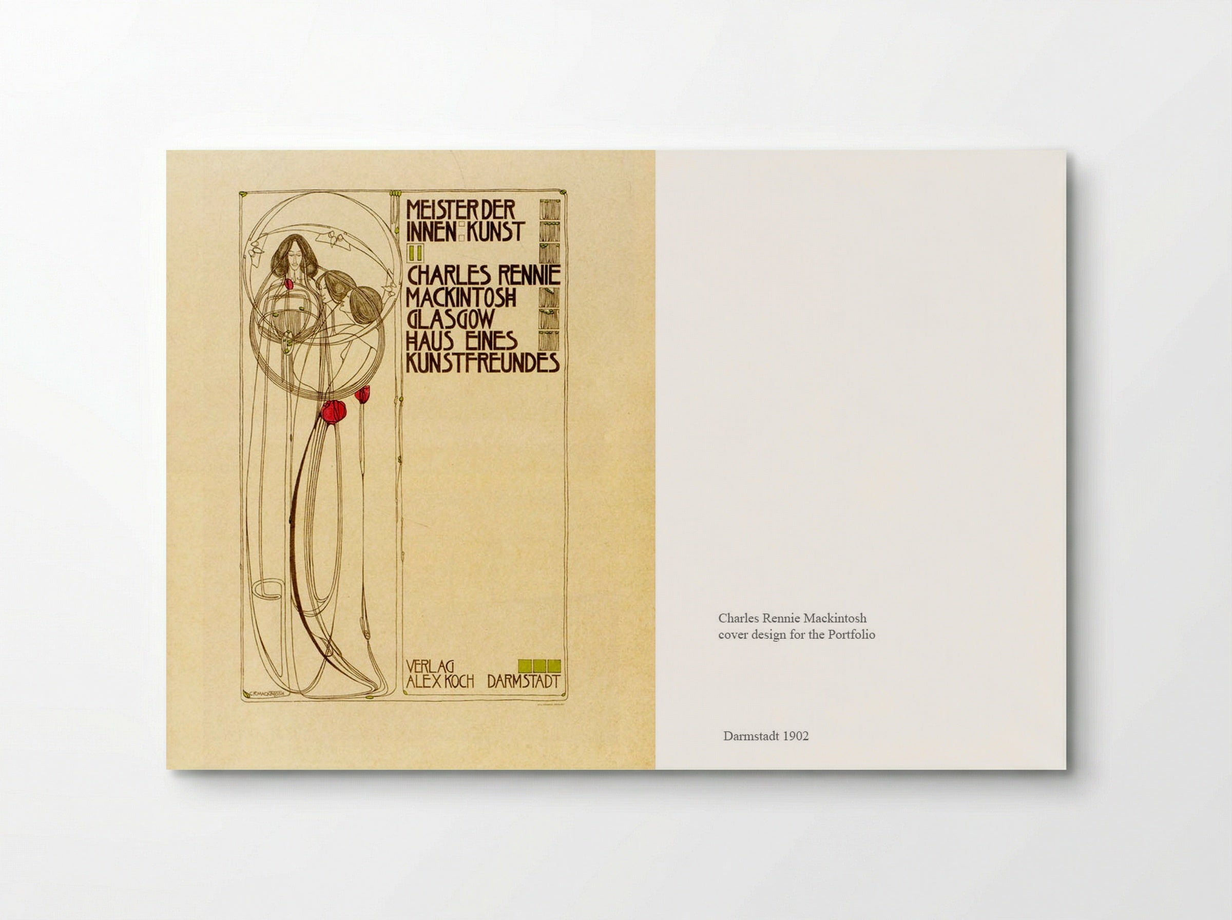 Cover Design for 'Meister der Innenkunst' - Charles Rennie Mackintosh - Poster