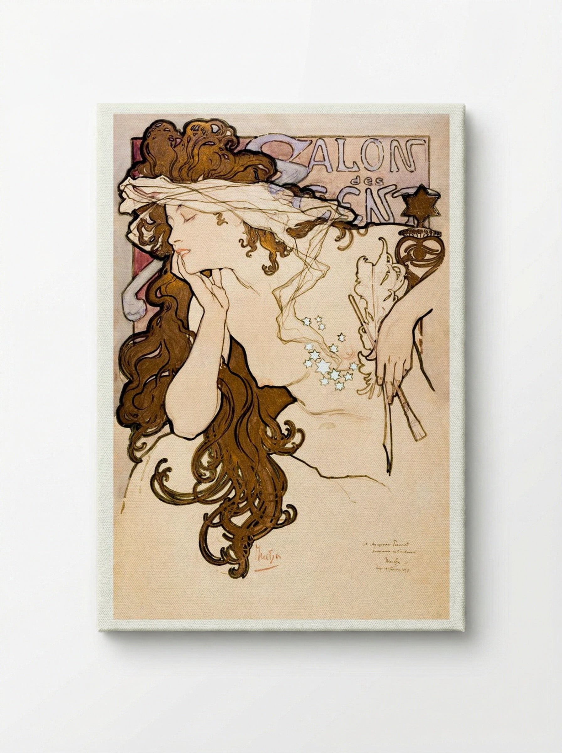 Salon des Cent Poster - Alphonse Mucha - Canvas