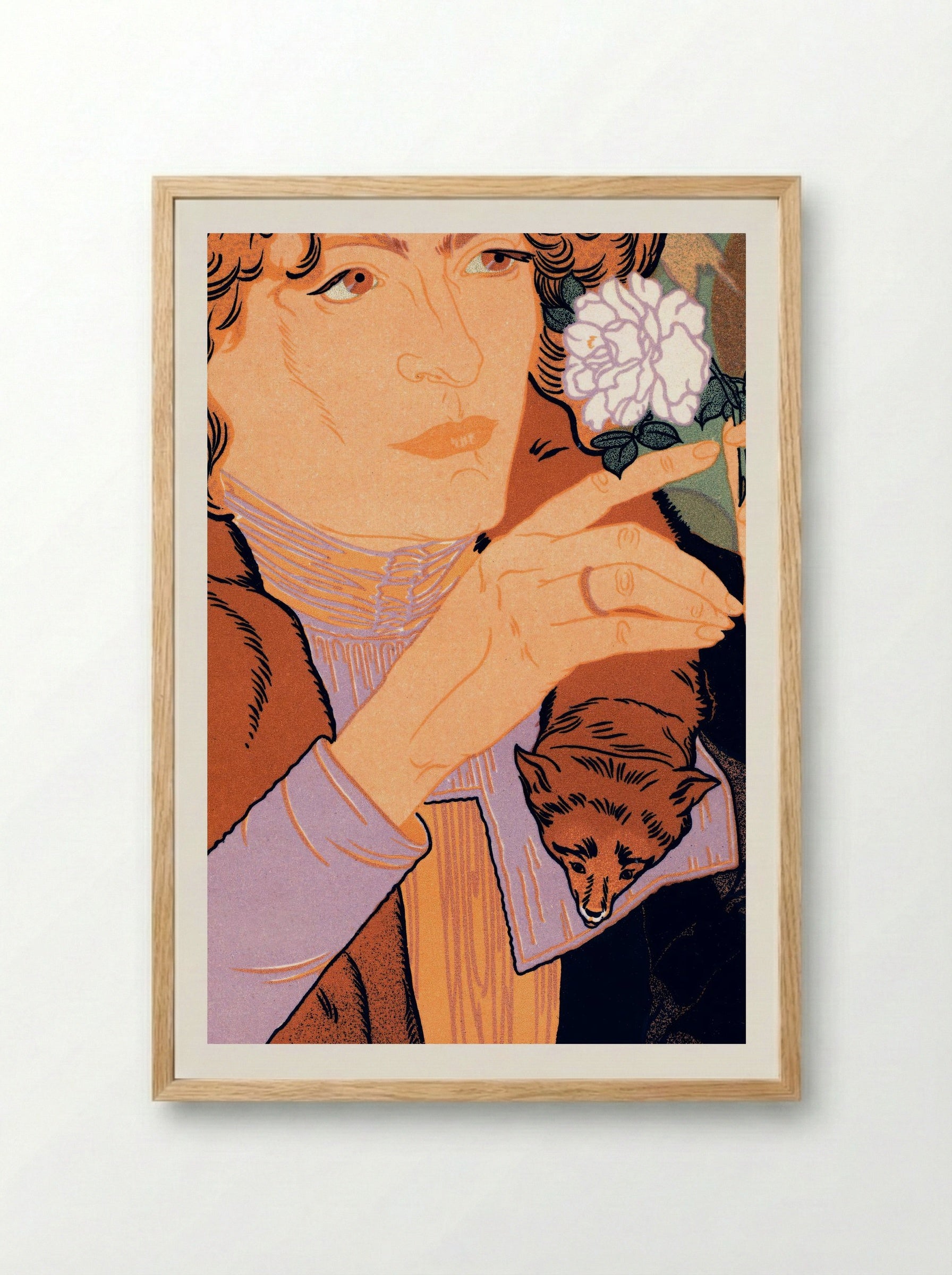Affiche pour le Salon des Cent, 5e Exposition d'Art - Georges de Feure - Framed Print Wood