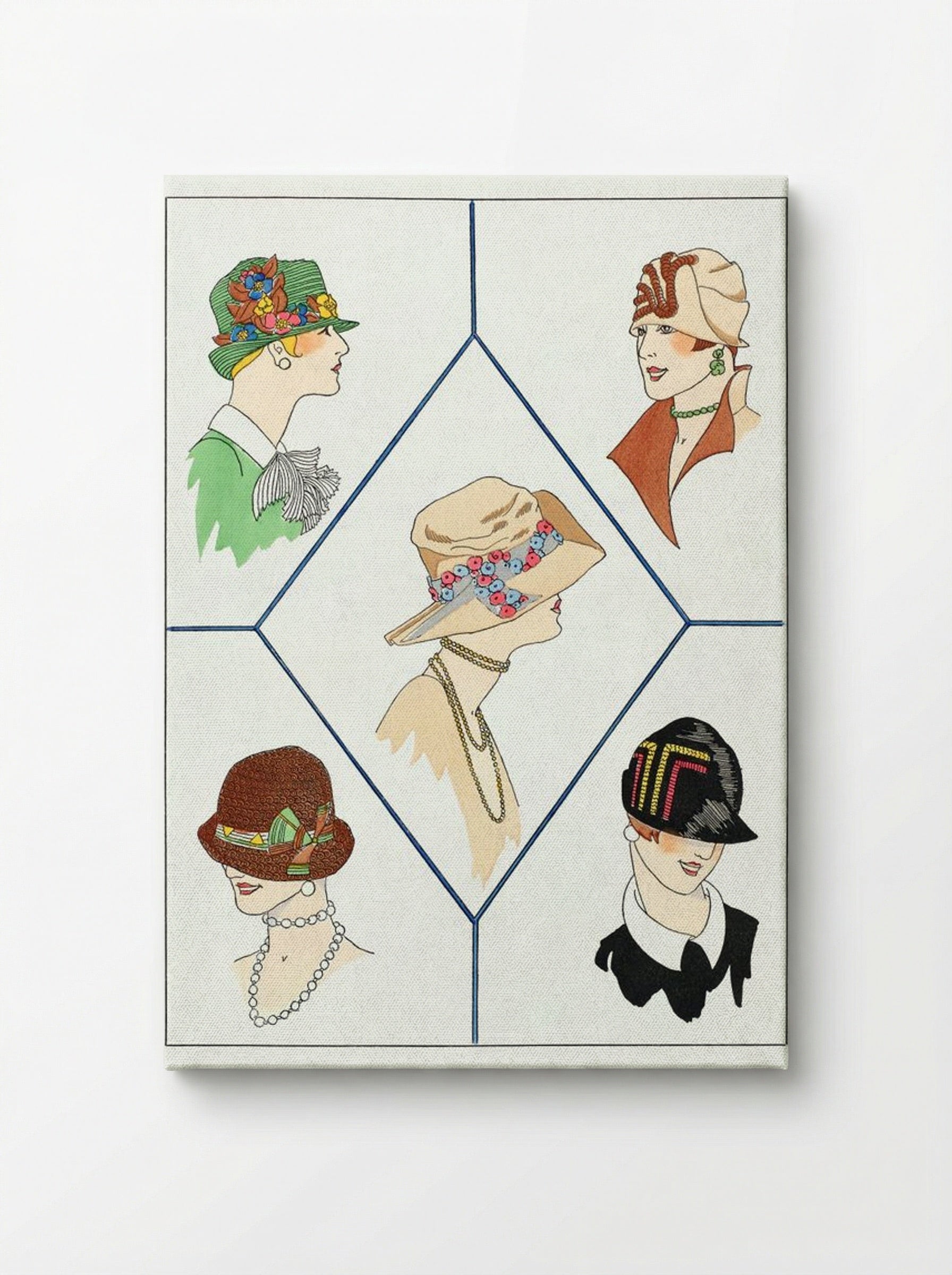 Five Different Women's Hats - Jeanne Duc - Canvas