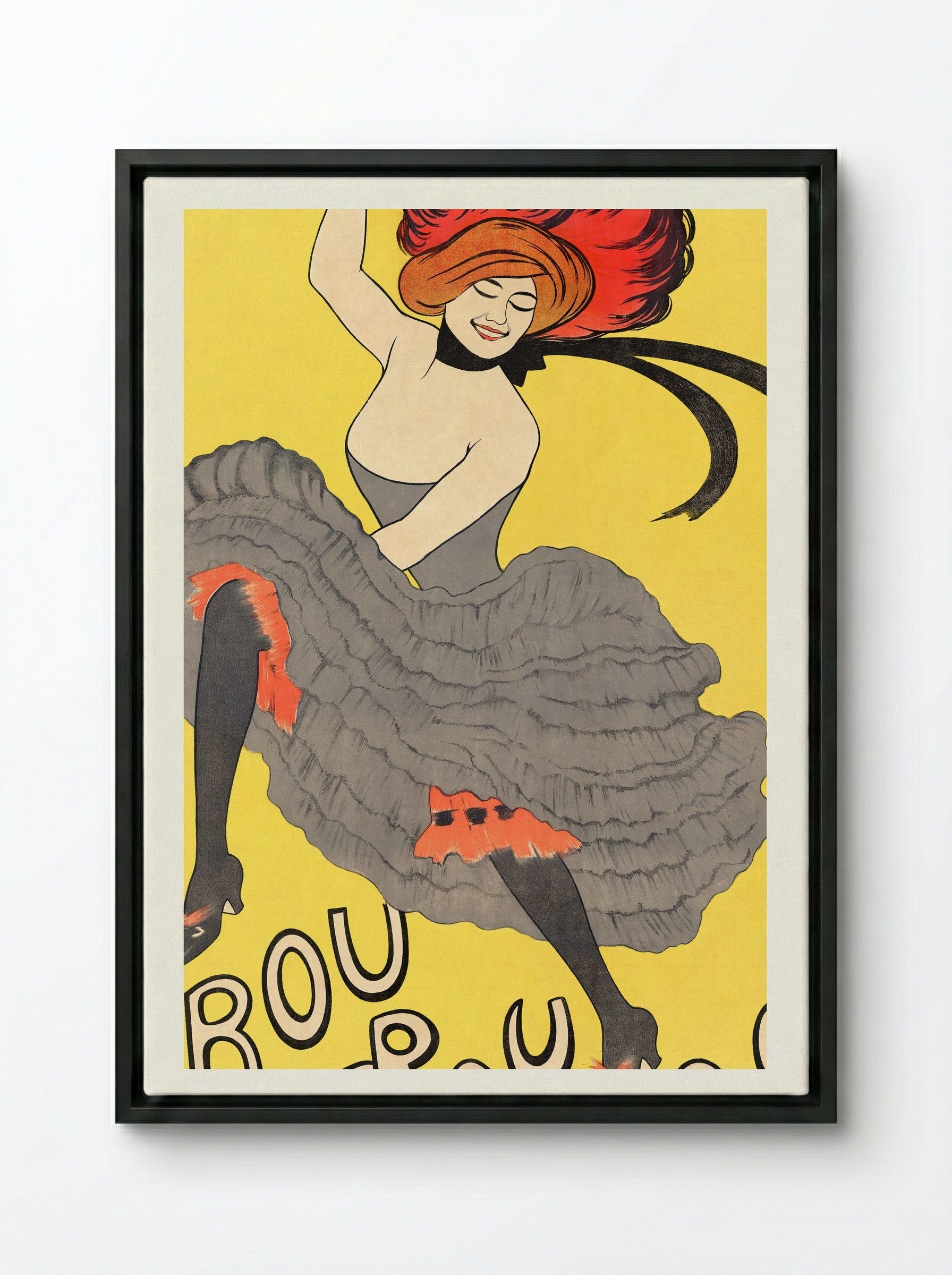 Le Frou-Frou - Leonetto Cappiello - Framed Canvas Black