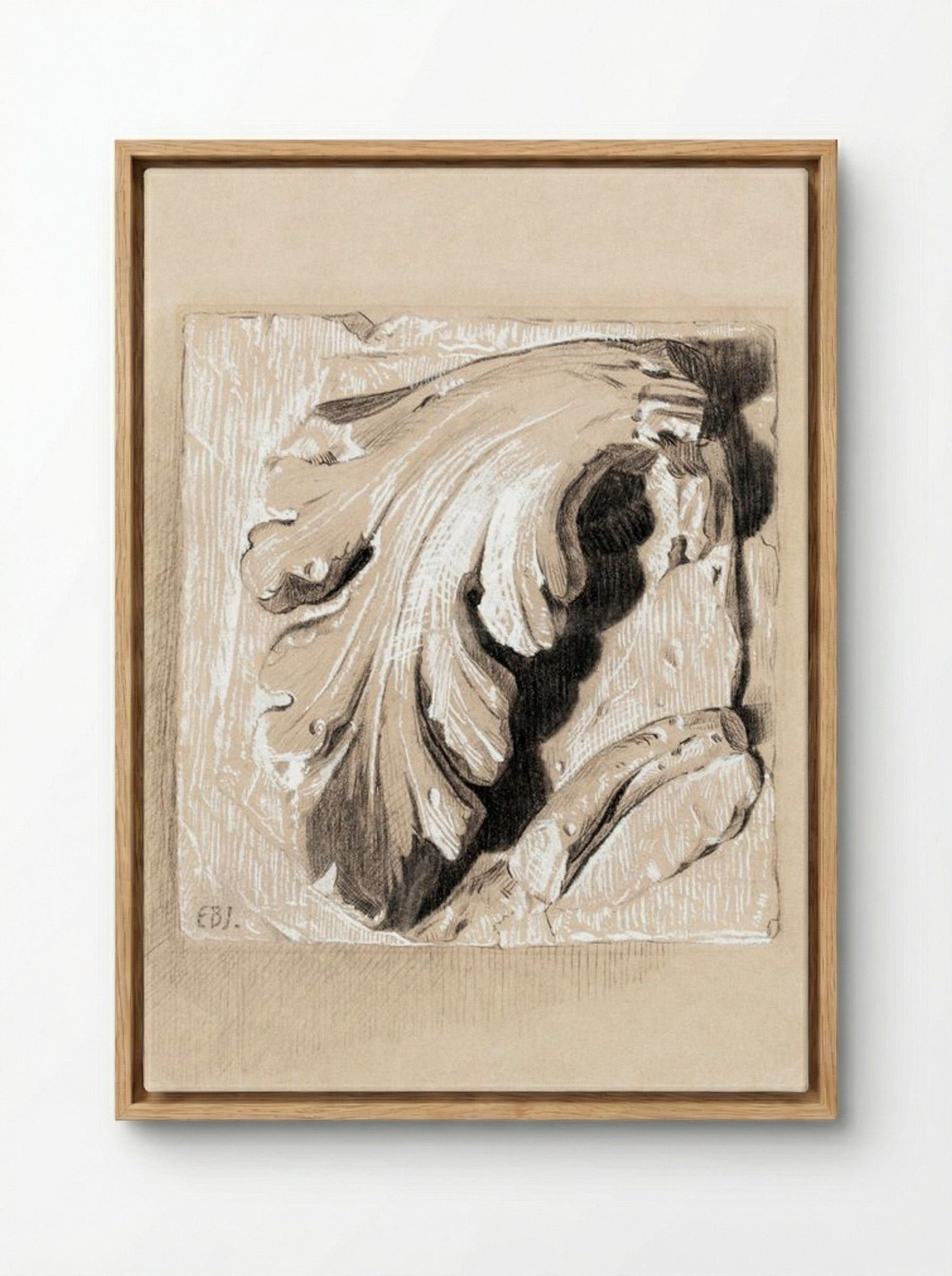 A Fragment from an Antique Frieze - Edward Burne-Jones - Framed Canvas Wood