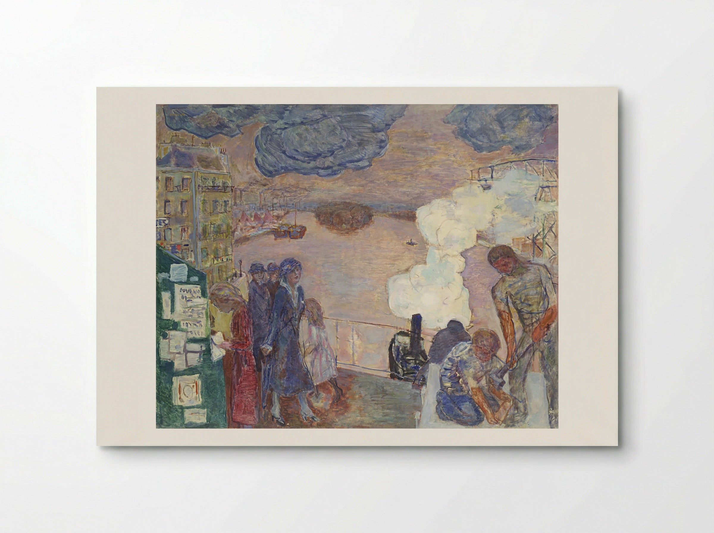 Workers on the Banks of the Seine - Maximilian Kurzweil - Poster